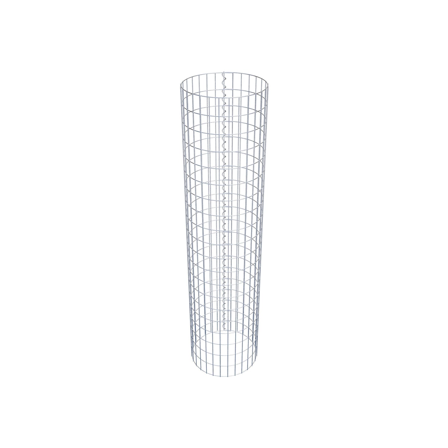 Colonne de gabion ronde 47 cm de diamètre, 200 cm de hauteur, mailles 5 cm x 10 cm