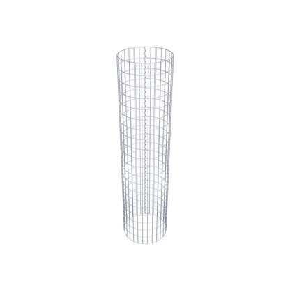 Colonne de gabion ronde 47 cm de diamètre, 200 cm de hauteur, mailles 5 cm x 10 cm