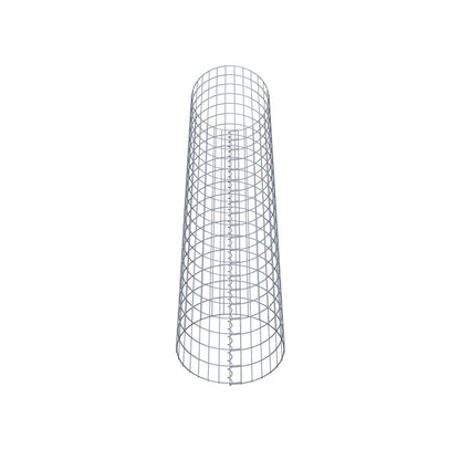 Colonne de gabion ronde 47 cm de diamètre, 200 cm de hauteur, mailles 5 cm x 10 cm