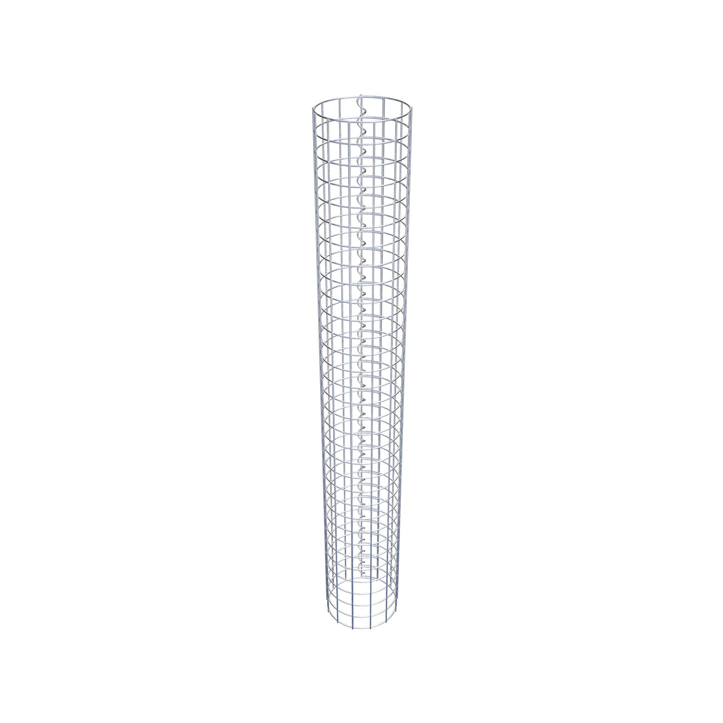 Gabion column around 22 cm diameter, 160 cm height, mesh size 5 cm x 5 cm