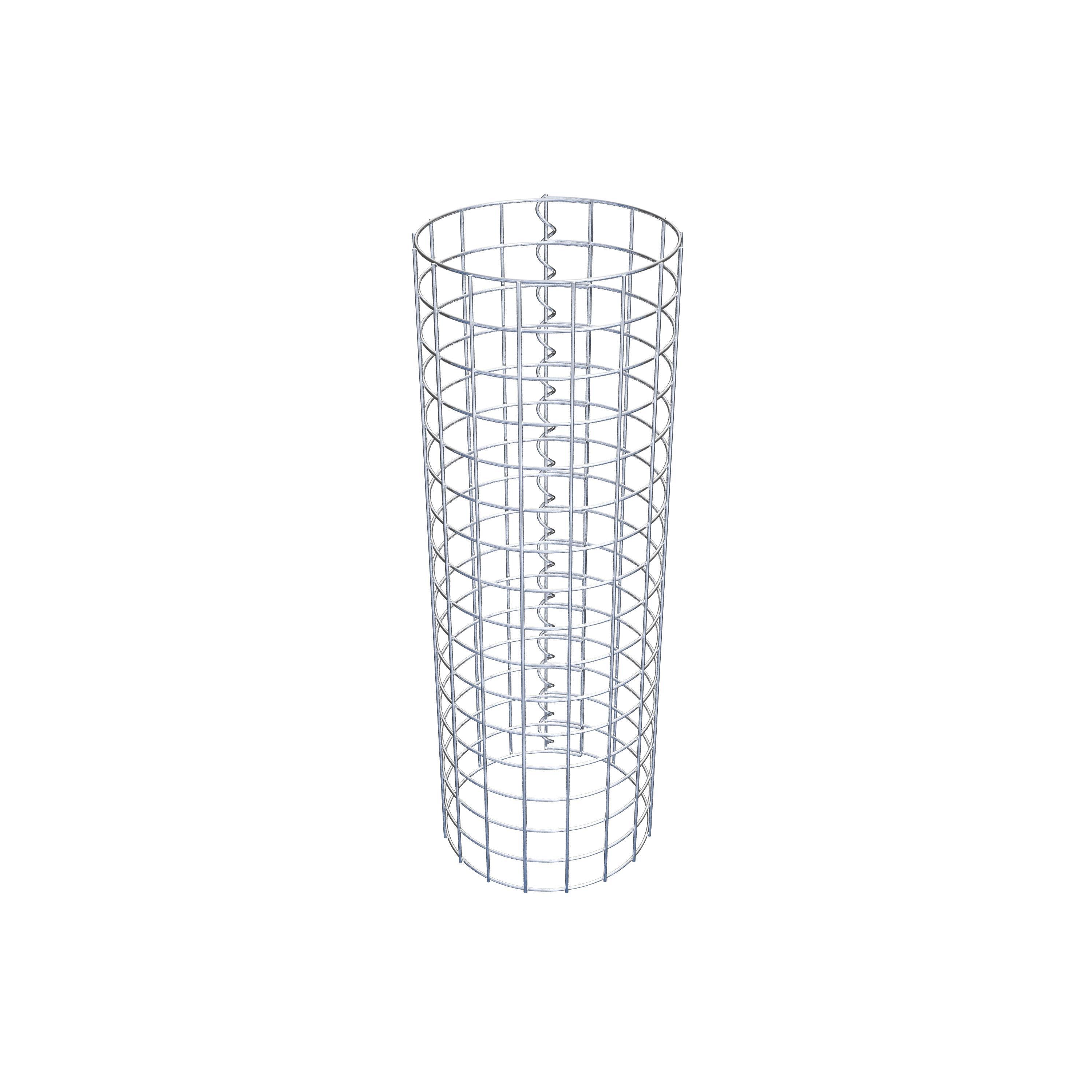 Gabionensäule rund 27  cm Durchmesser, 80  cm Höhe, Maschenweite 5 cm x 5 cm