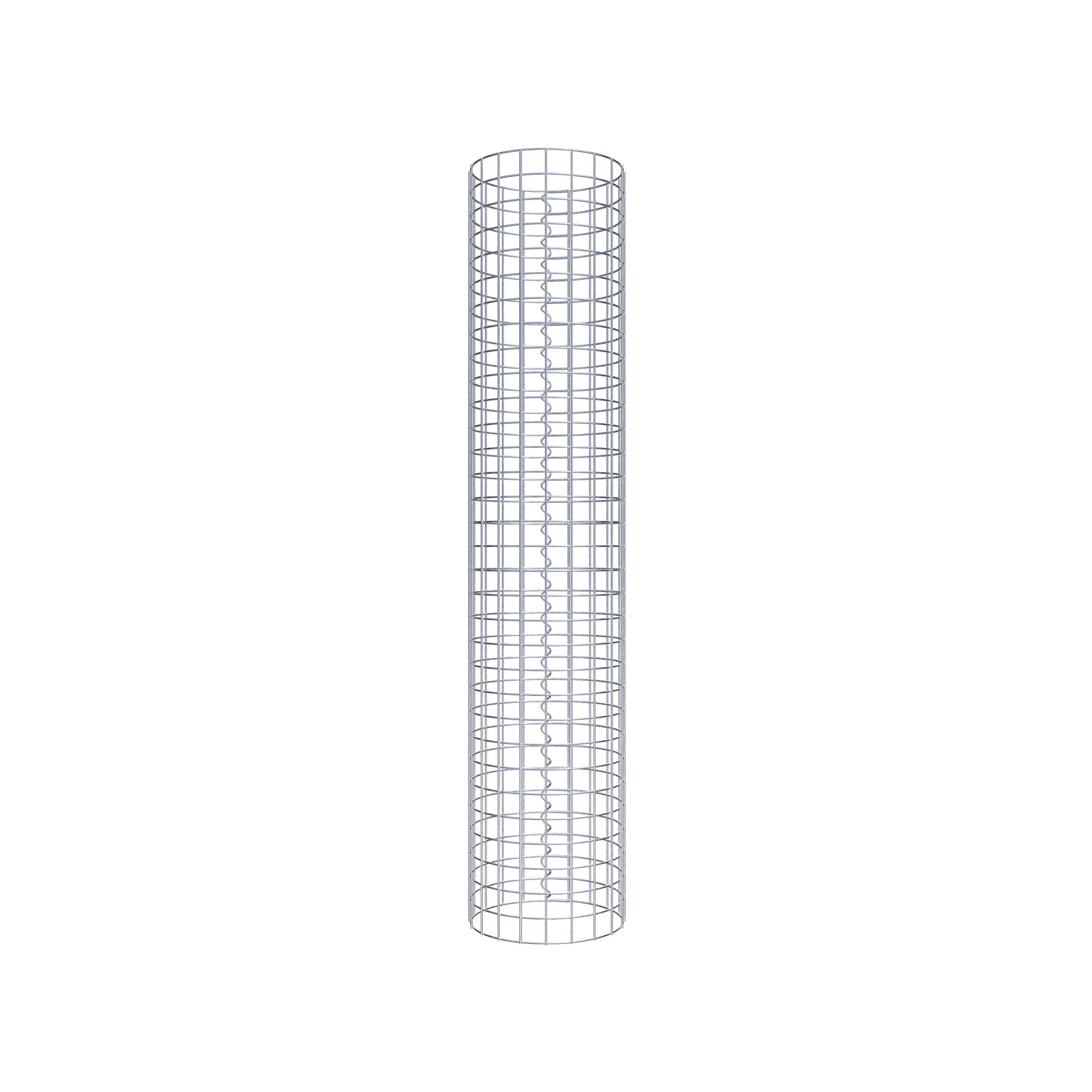 Gabion column around 32 cm diameter, 160 cm height, mesh size 5 cm x 5 cm