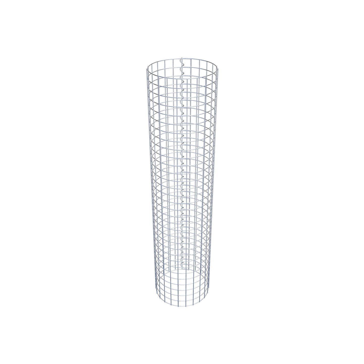 Colonna gabbionata rotonda 37 cm di diametro, 160 cm di altezza, maglia 5 cm x 5 cm