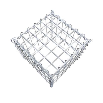 Gabbione aggiuntivo tipo 3 30 cm x 30 cm x 30 cm (L x H x P), dimensione maglia 5 cm x 10 cm, a spirale