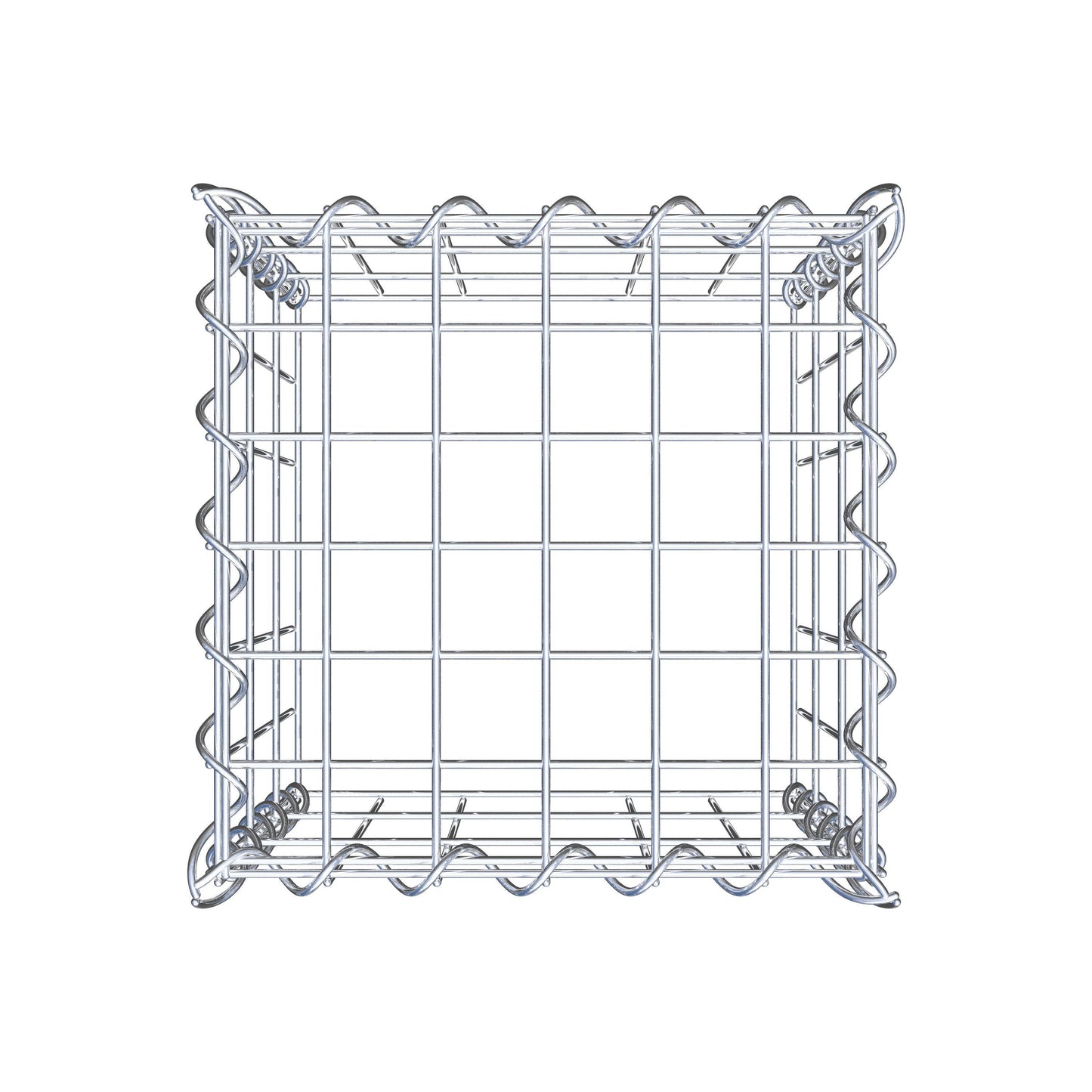 Gabbione aggiuntivo tipo 3 30 cm x 30 cm x 30 cm (L x H x P), dimensione maglia 5 cm x 10 cm, a spirale