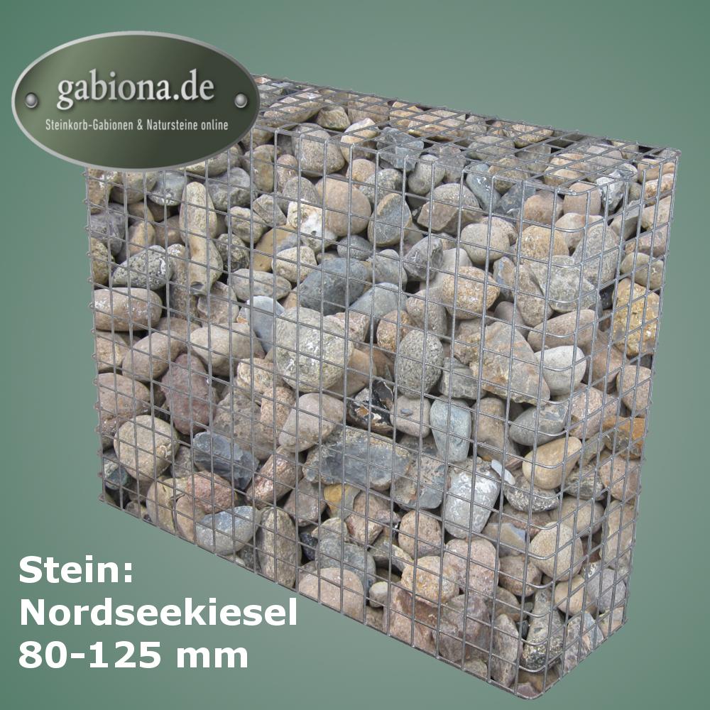 Gabion hot-dip galvanized 102 cm x 82 cm x 32 cm, mesh size 5 cm x 5 cm, fully welded