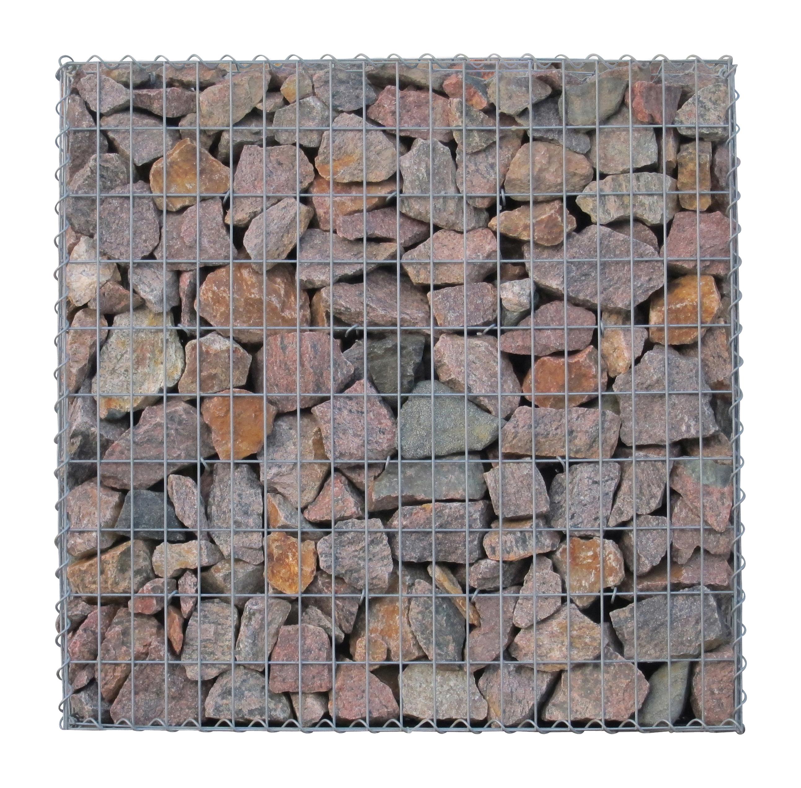 Gabion 100 cm x 100 cm x 30 cm (L x H x D), mesh size 5 cm x 10 cm, spiral