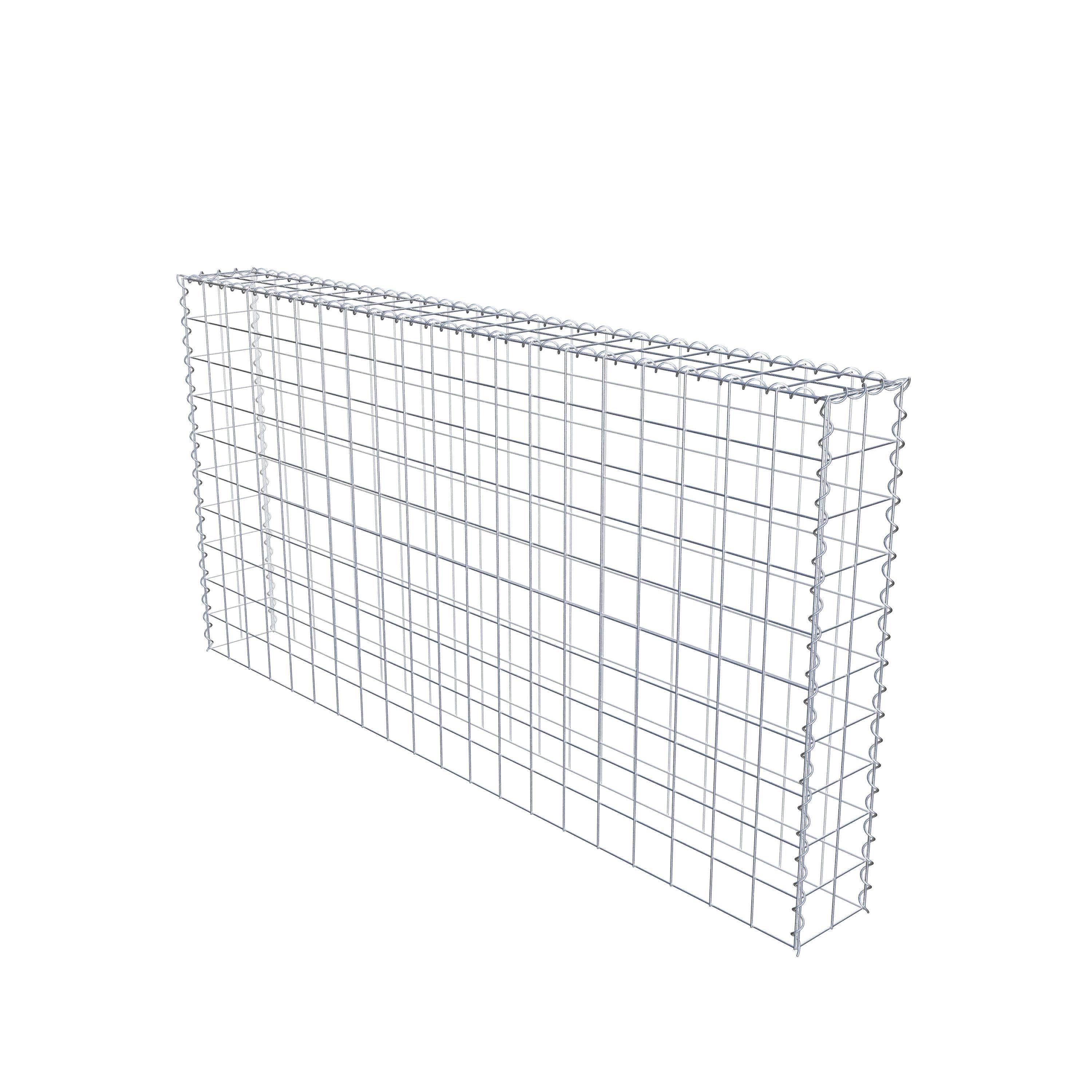 Opvokset gabion type 3 200 cm x 100 cm x 20 cm (L x H x D), maskestørrelse 10 cm x 10 cm, spiral