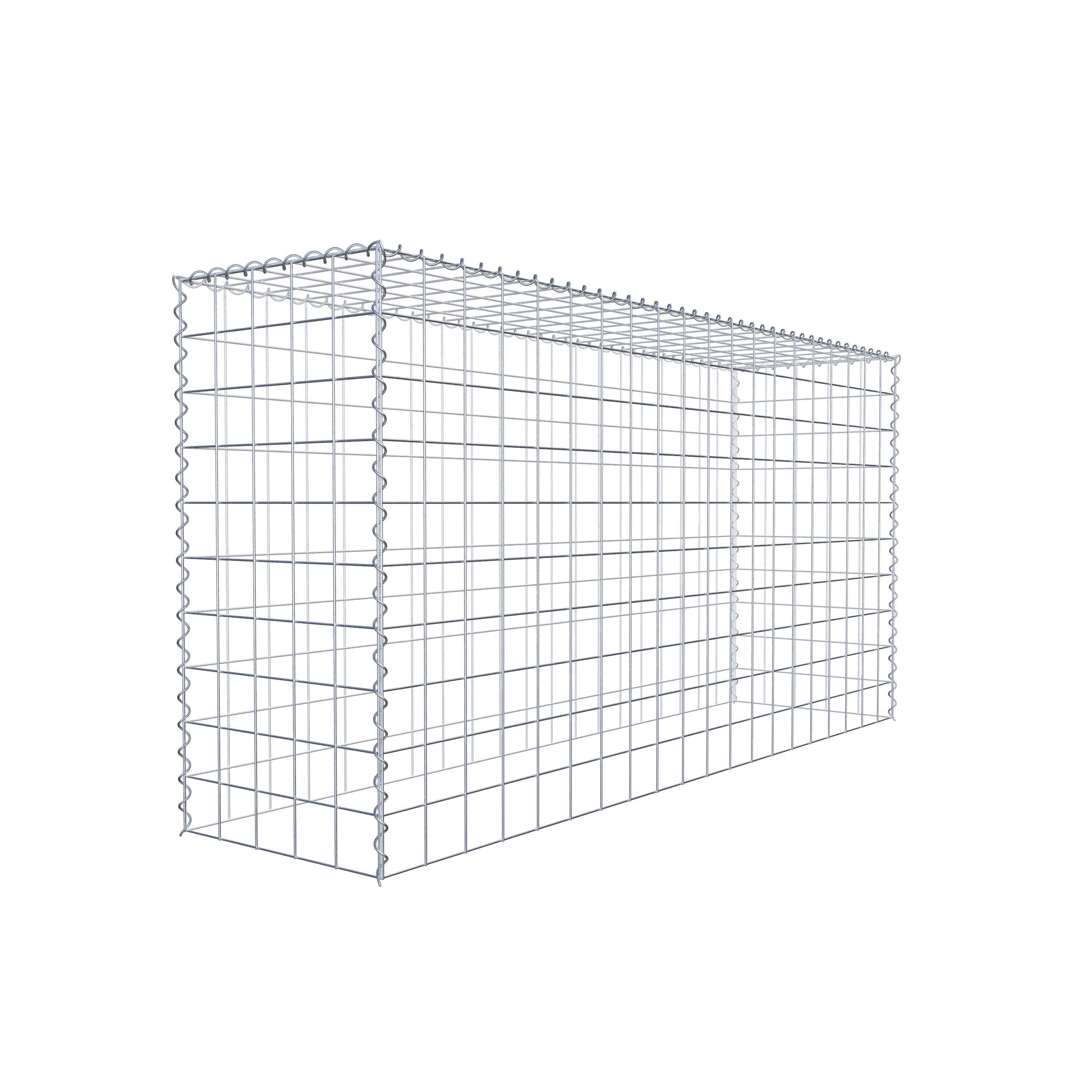 Extra gabion typ 3 200 cm x 100 cm x 50 cm (L x H x D), maskstorlek 10 cm x 10 cm, spiral