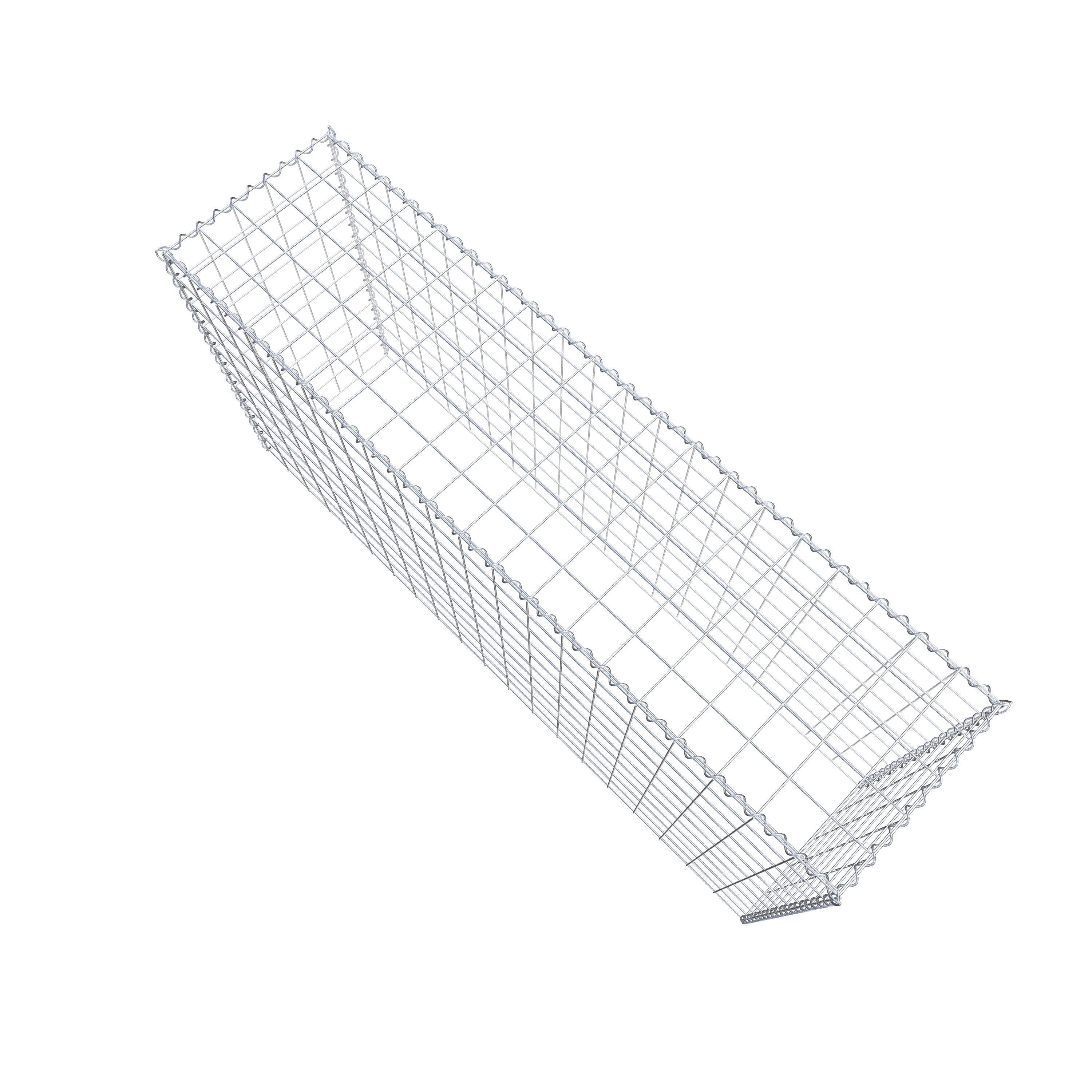 Add-on schanskorf type 3 200 cm x 100 cm x 50 cm (L x H x D), maaswijdte 10 cm x 10 cm, spiraal