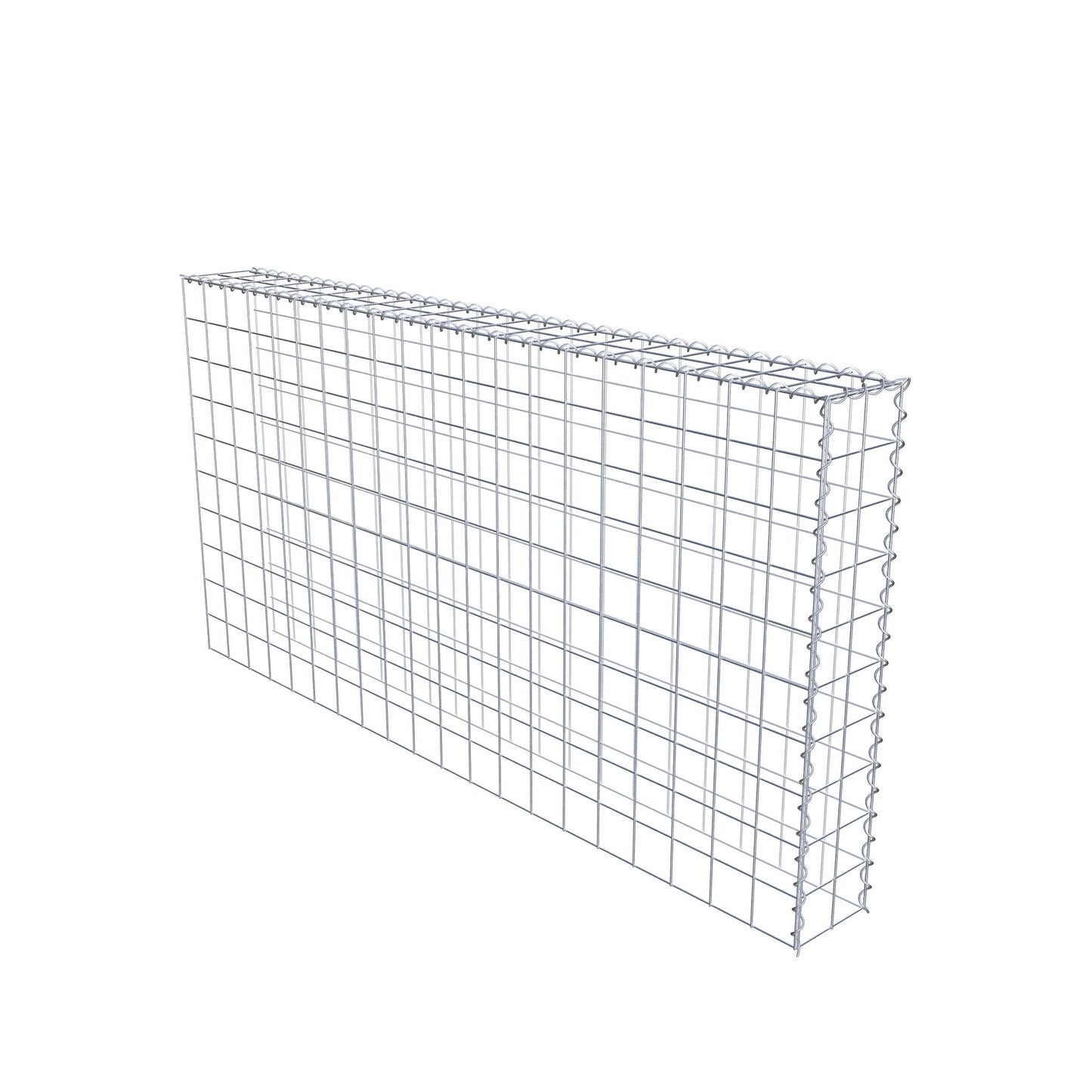 Opvokset gabion type 4 200 cm x 100 cm x 20 cm (L x H x D), maskestørrelse 10 cm x 10 cm, spiral