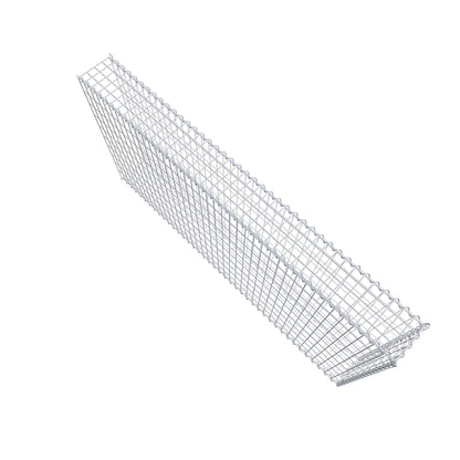 Gavión adicional tipo 2 200 cm x 100 cm x 20 cm (L x A x P), malla 5 cm x 10 cm, en espiral