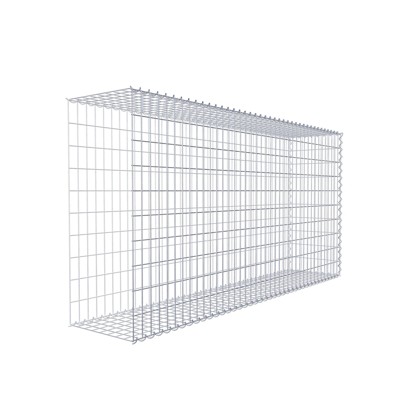 Anbaugabione Typ 2 200 cm x 100 cm x 40 cm (L x H x T), Maschenweite 5 cm x 10 cm, Spirale