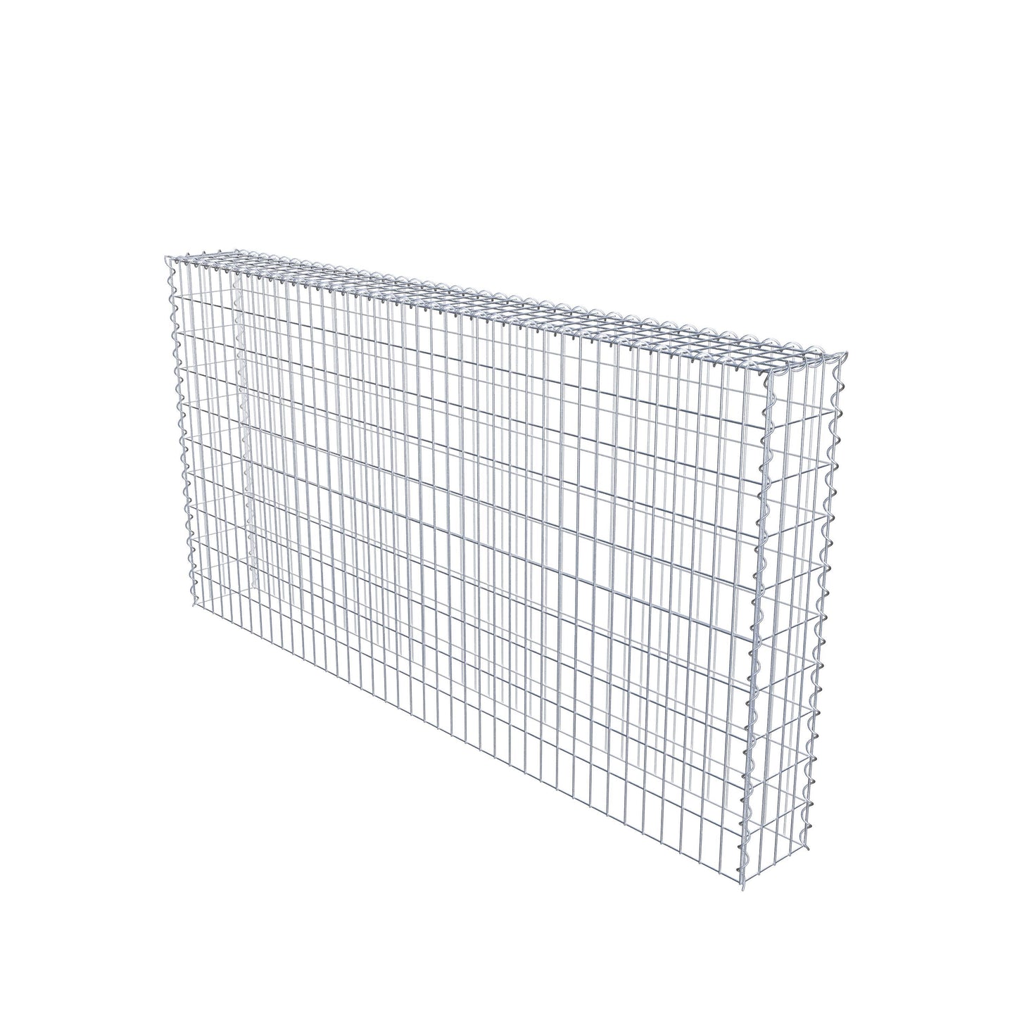 Gabion rapporté type 3 200 cm x 100 cm x 20 cm (L x H x P), mailles 5 cm x 10 cm, spirale