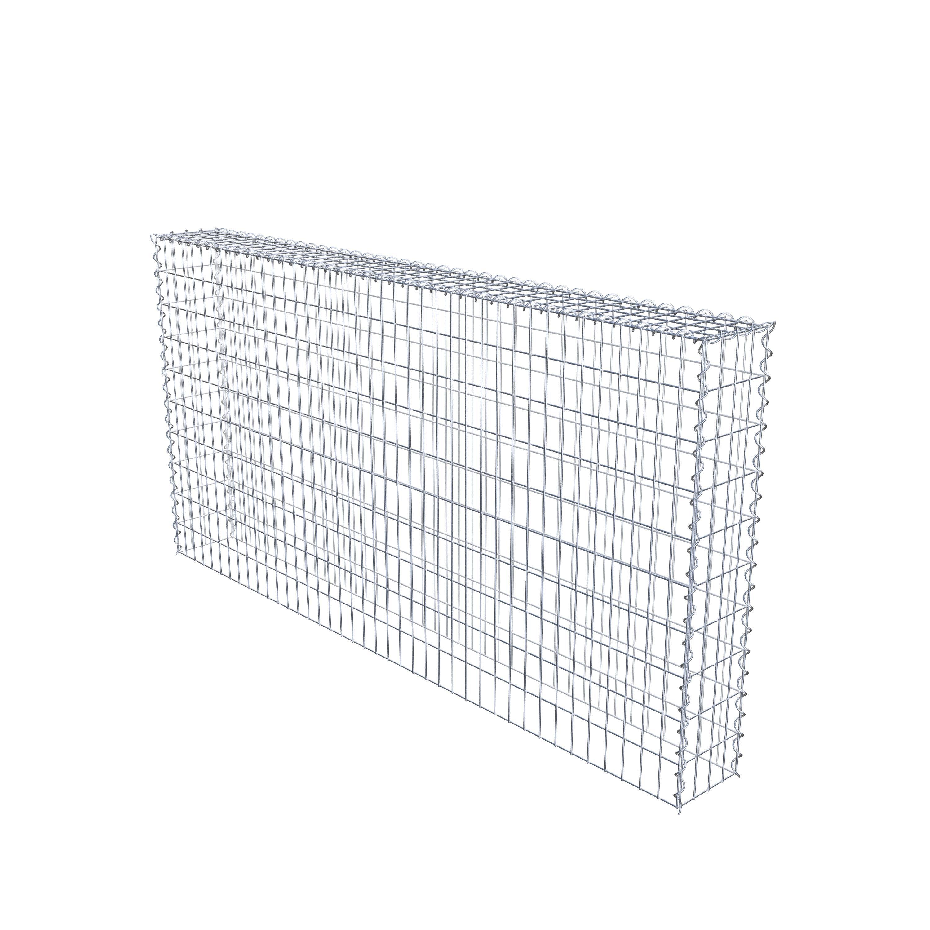 Opvokset gabion type 3 200 cm x 100 cm x 20 cm (L x H x D), maskestørrelse 5 cm x 10 cm, spiral