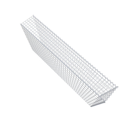 Grown-on gabion type 4 200 cm x 100 cm x 30 cm (L x H x D), mesh size 5 cm x 10 cm, spiral