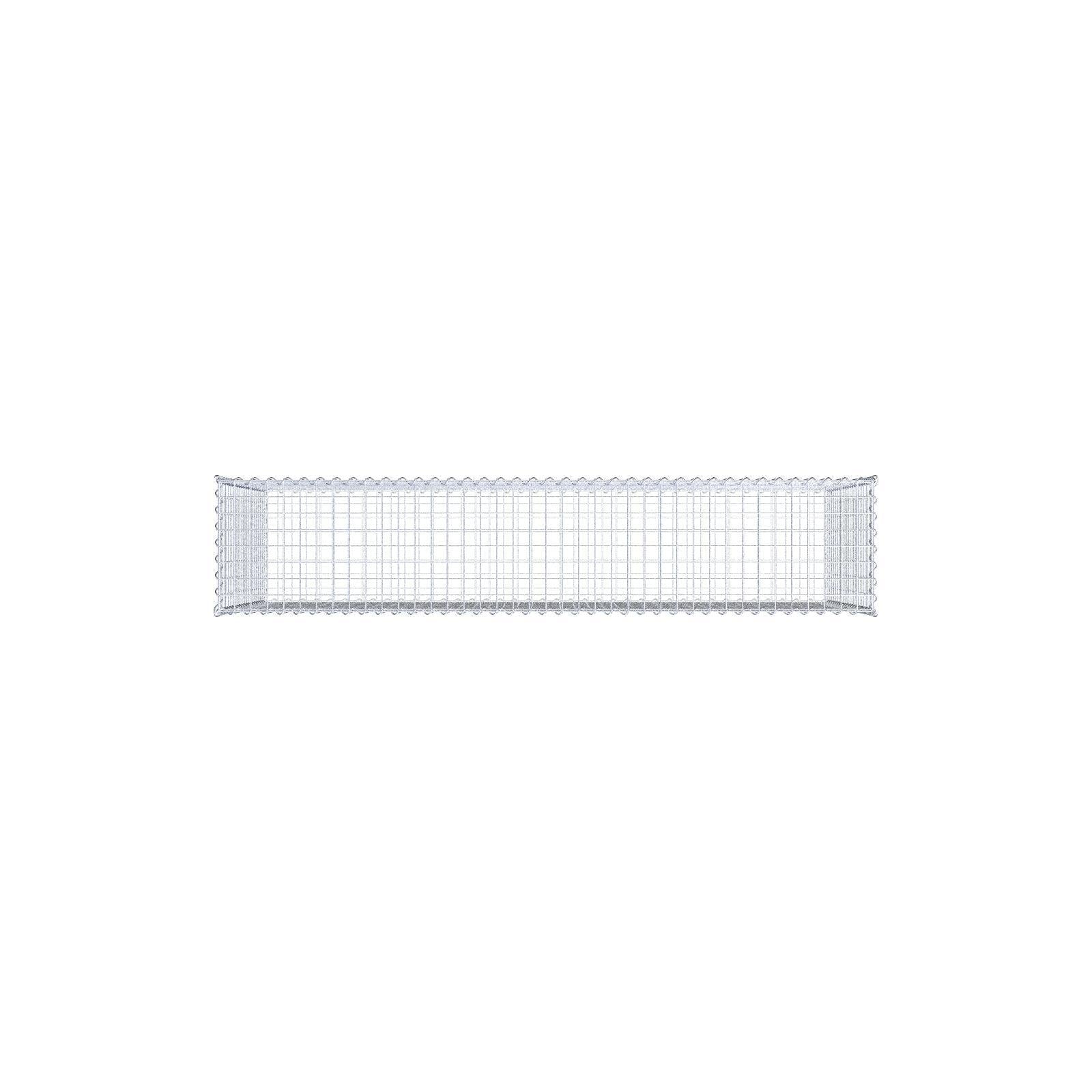 Gabione 200 cm x 100 cm x 40 cm (L x H x T), Maschenweite 5 cm x 5 cm, Spirale