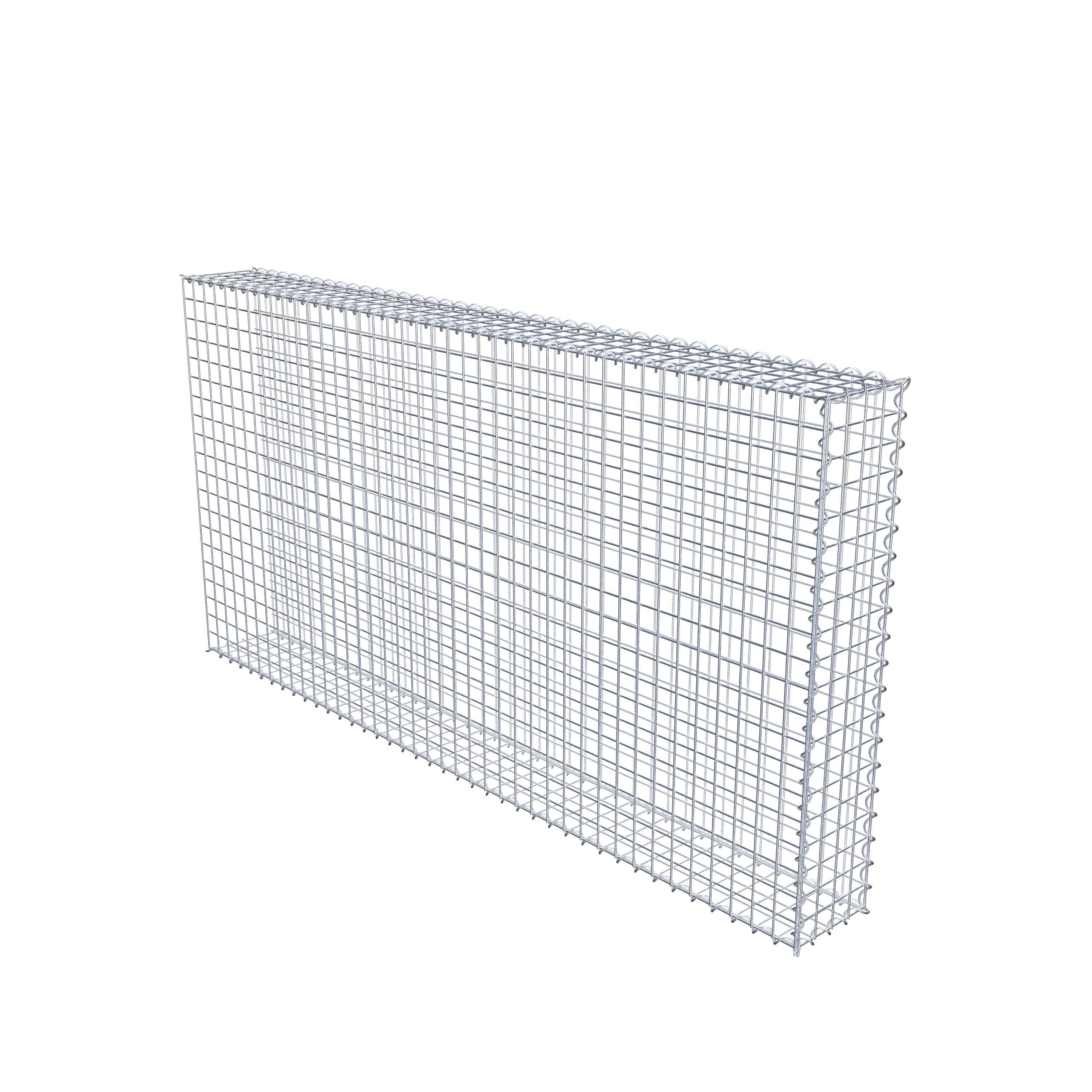 Opvokset gabion type 2 200 cm x 100 cm x 20 cm (L x H x D), maskestørrelse 5 cm x 5 cm, spiral