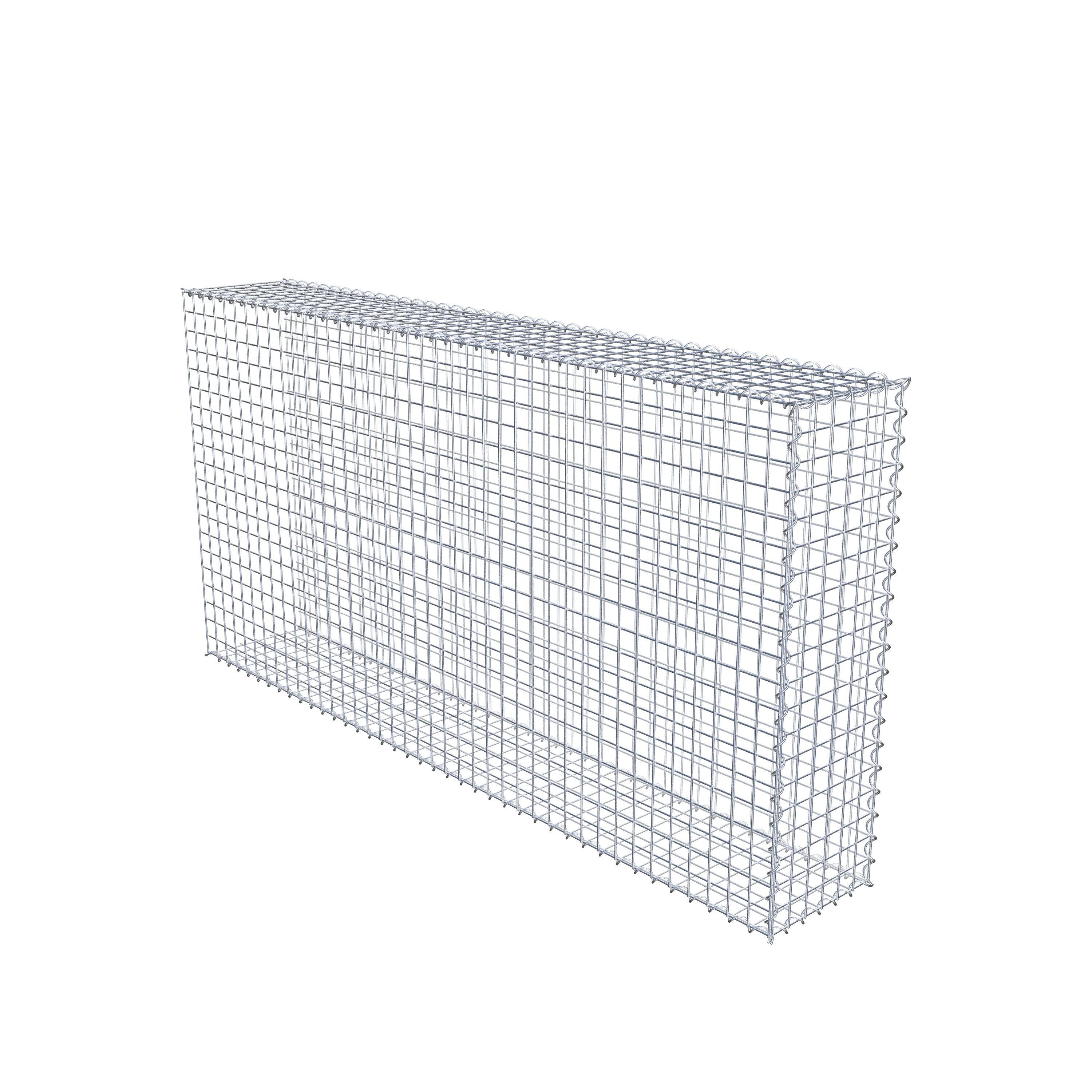 Opvokset gabion type 2 200 cm x 100 cm x 30 cm (L x H x D), maskestørrelse 5 cm x 5 cm, spiral