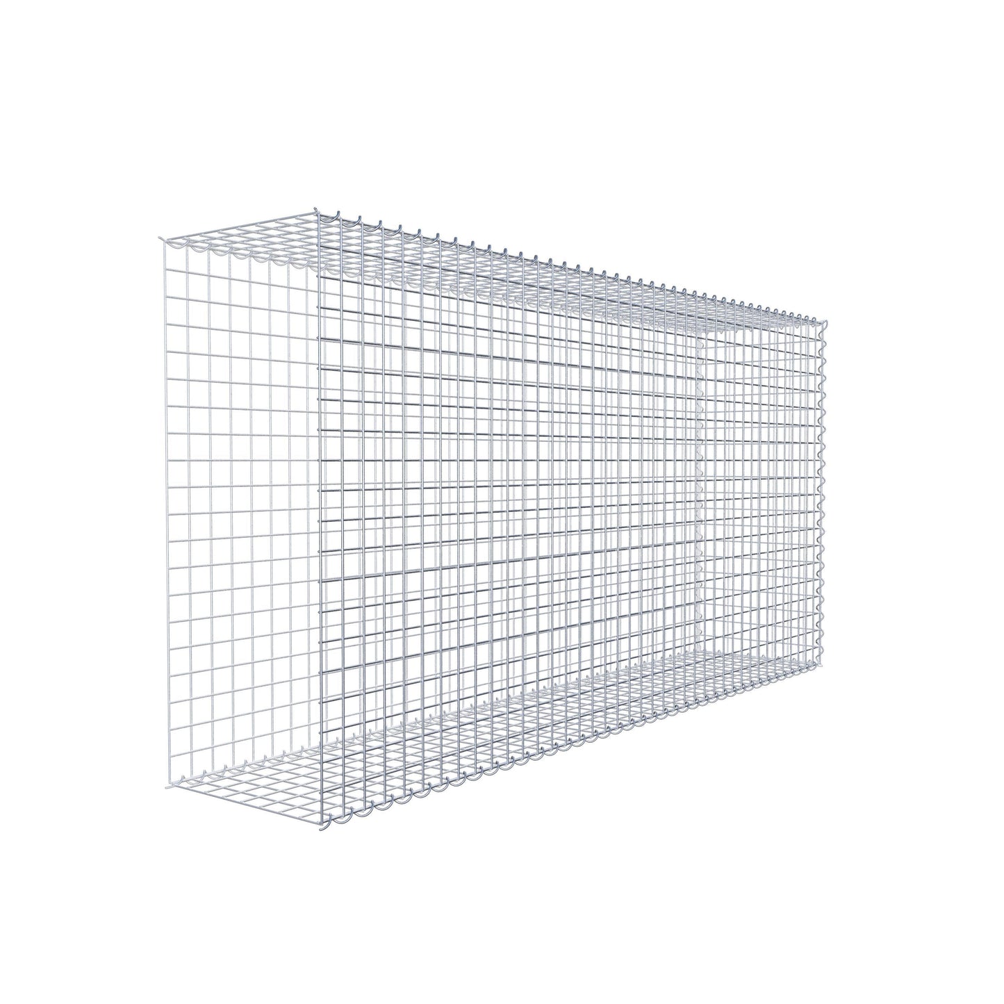 Gabbione aggiuntivo tipo 2 200 cm x 100 cm x 40 cm (L x H x P), dimensione maglia 5 cm x 5 cm, a spirale