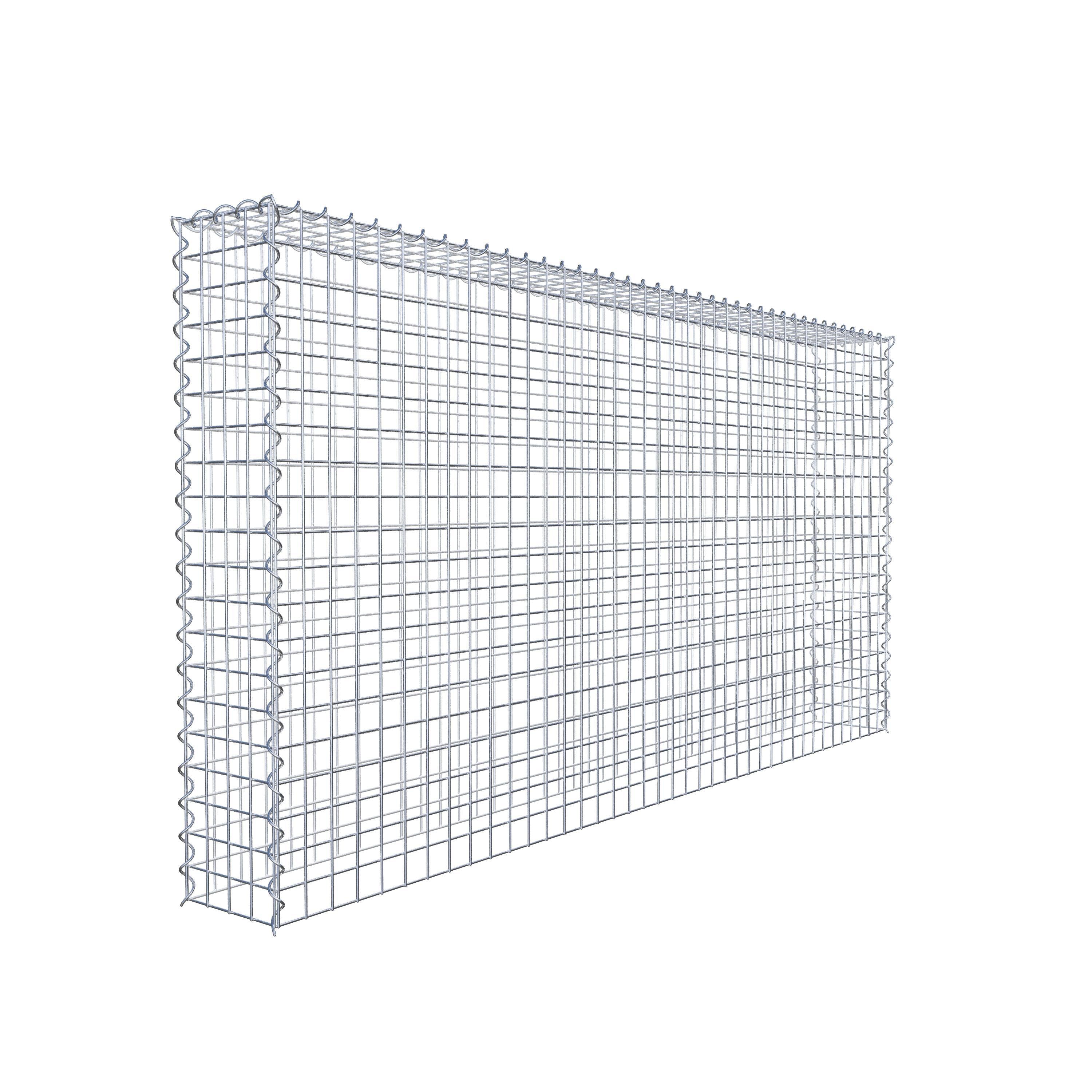 Opvokset gabion type 3 200 cm x 100 cm x 20 cm (L x H x D), maskestørrelse 5 cm x 5 cm, spiral