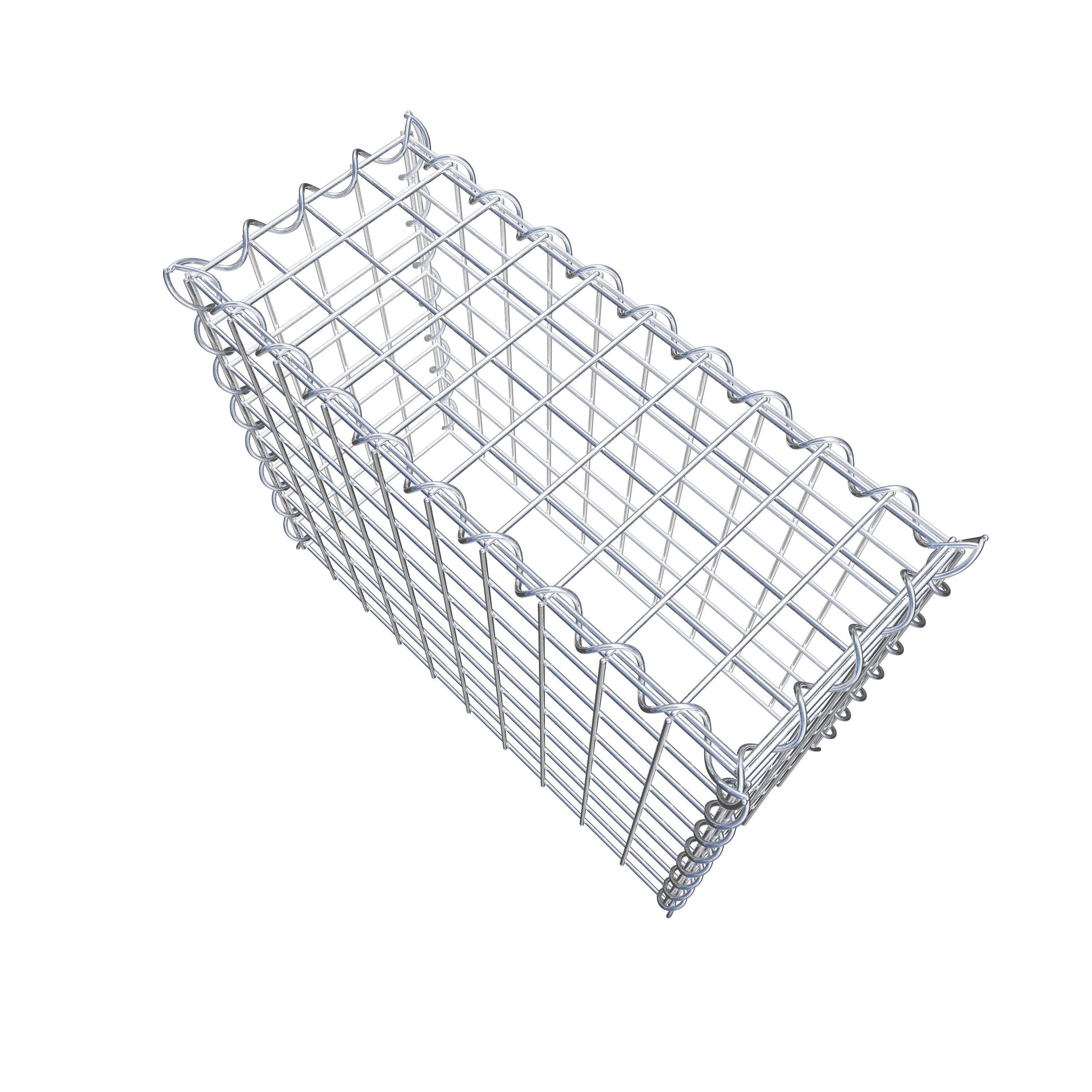 Anbaugabione Typ 3 50 cm x 40 cm x 20 cm (L x H x T), Maschenweite 5 cm x 5 cm, Spirale