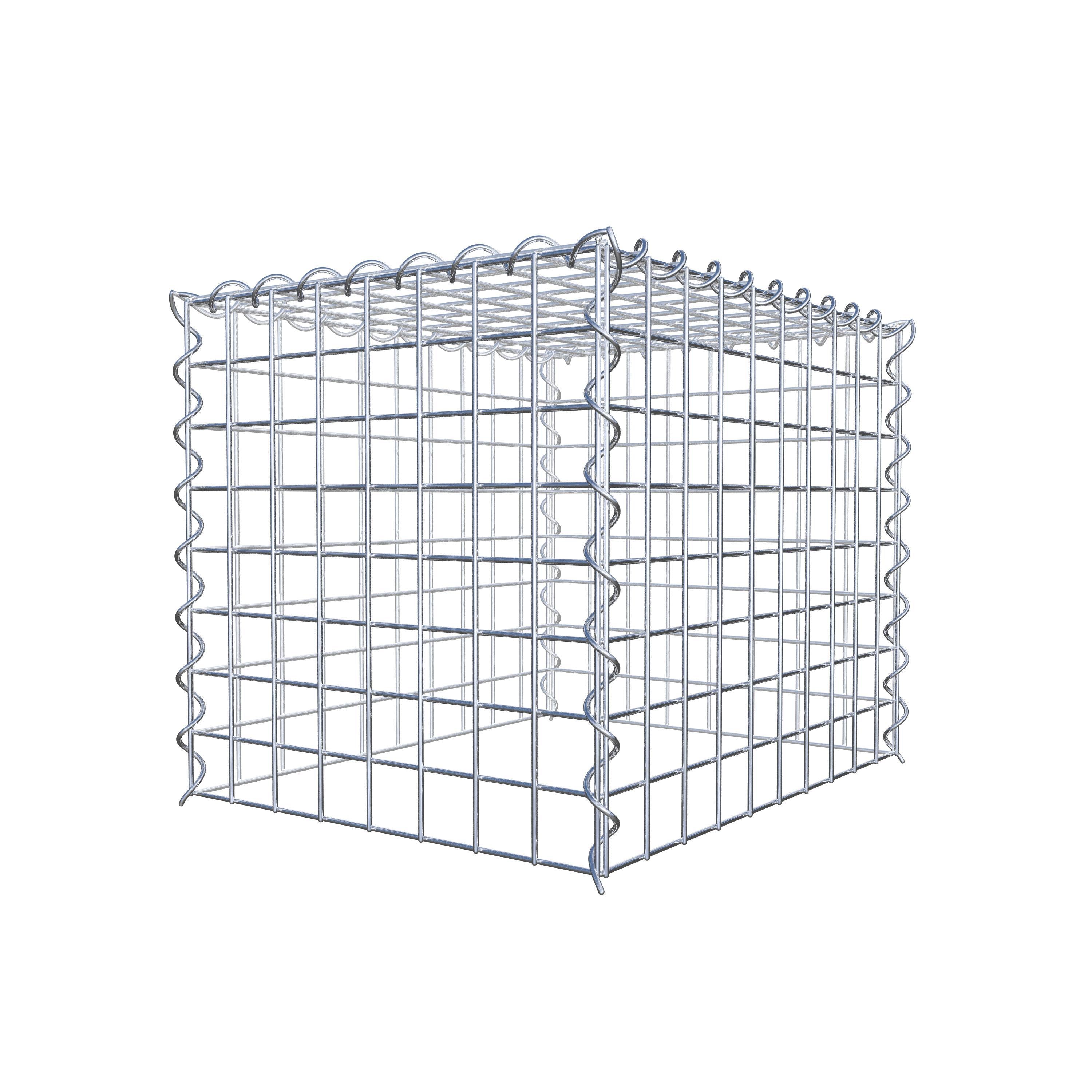 Opvokset gabion type 3 50 cm x 40 cm x 40 cm (L x H x D), maskestørrelse 5 cm x 5 cm, spiral