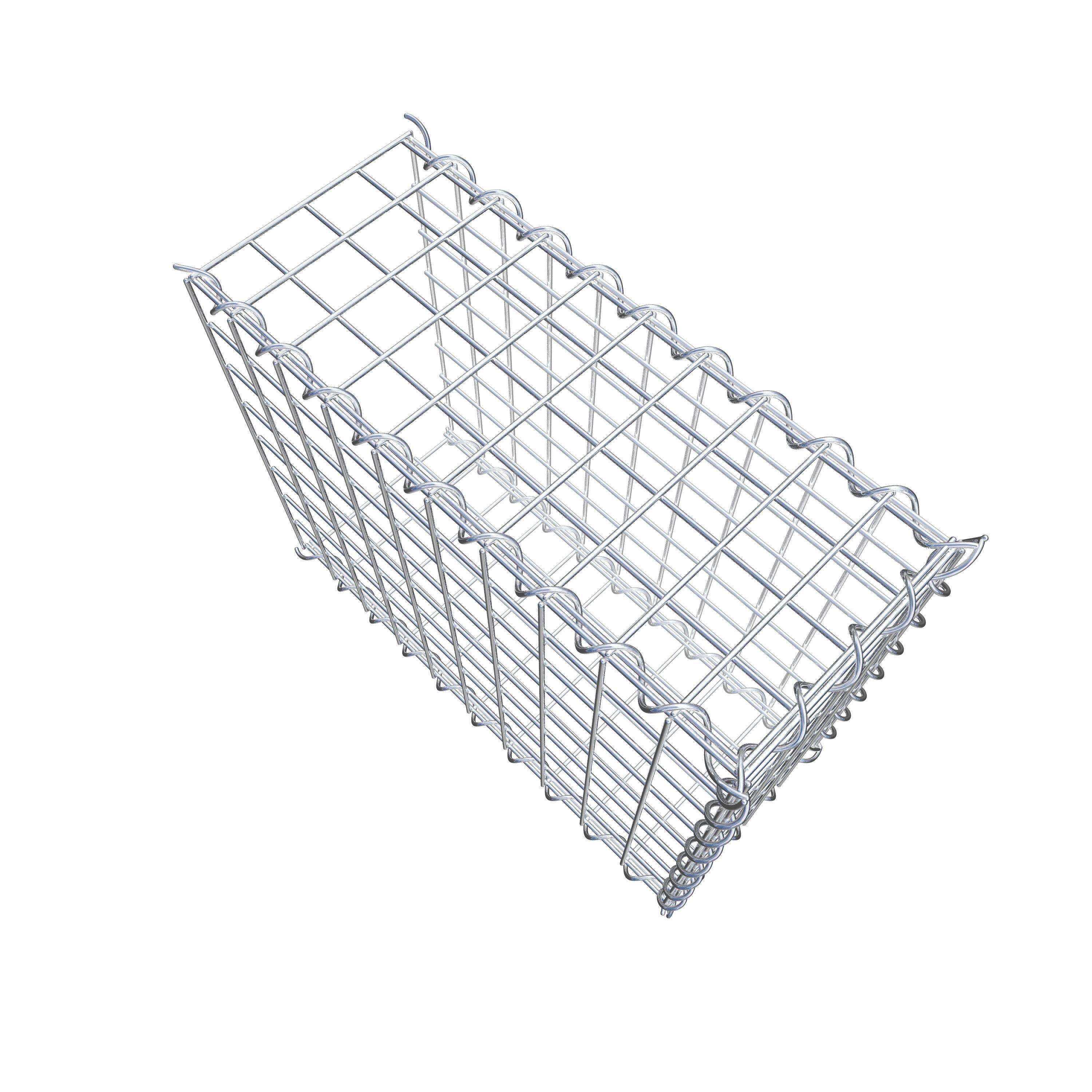 Grown-on gabion type 2 50 cm x 40 cm x 20 cm (L x H x D), mesh size 5 cm x 5 cm, spiral