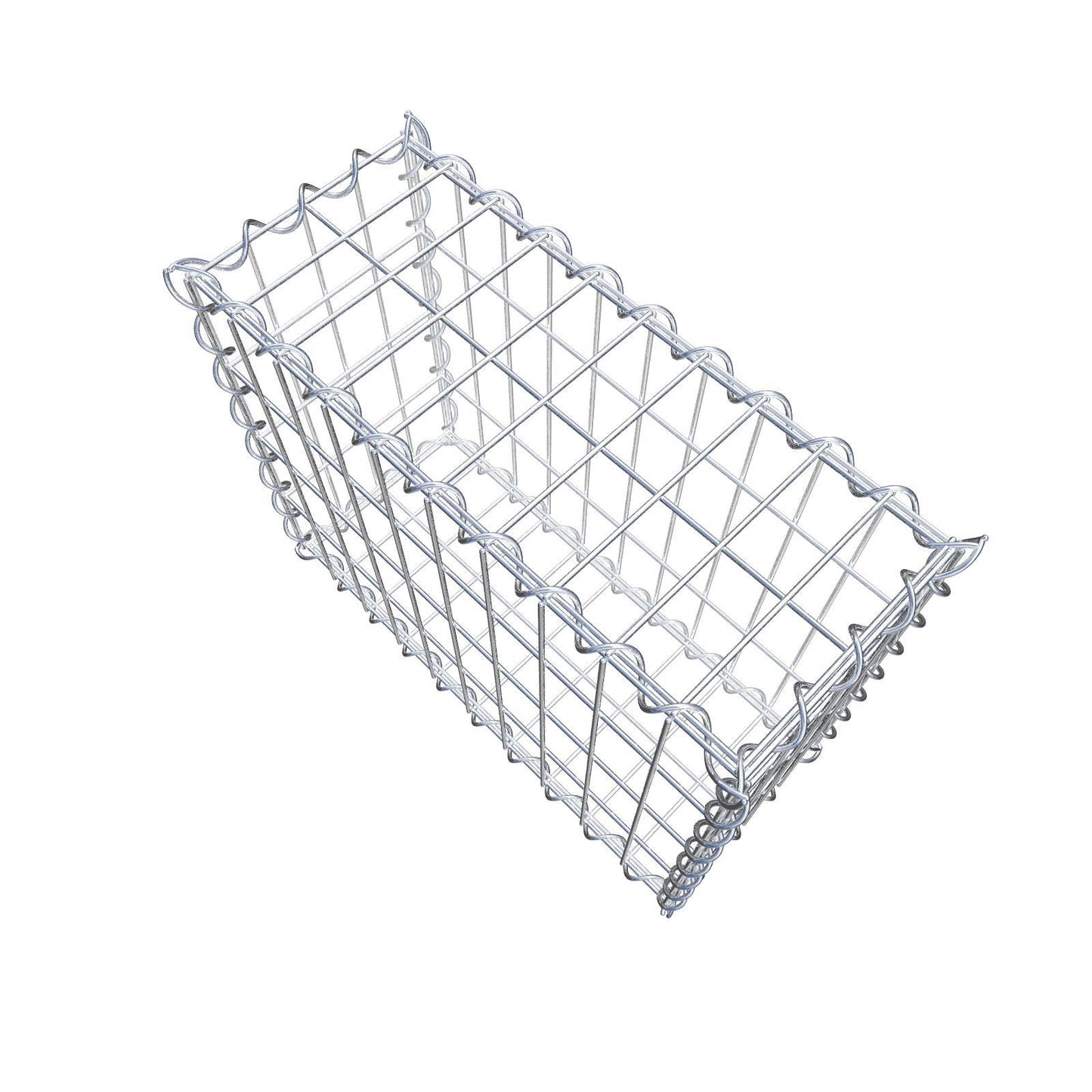 Gabion 50 cm x 40 cm x 20 cm (L x H x P), mailles 5 cm x 10 cm, spirale