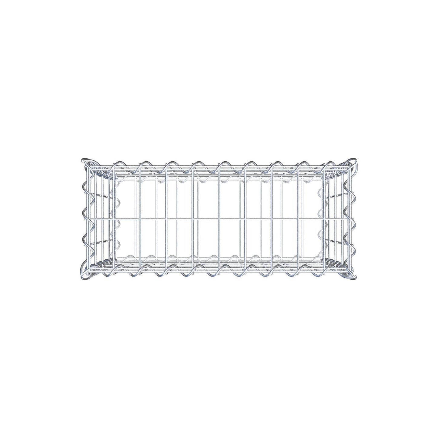 Gabion 50 cm x 40 cm x 20 cm (L x H x P), mailles 5 cm x 10 cm, spirale