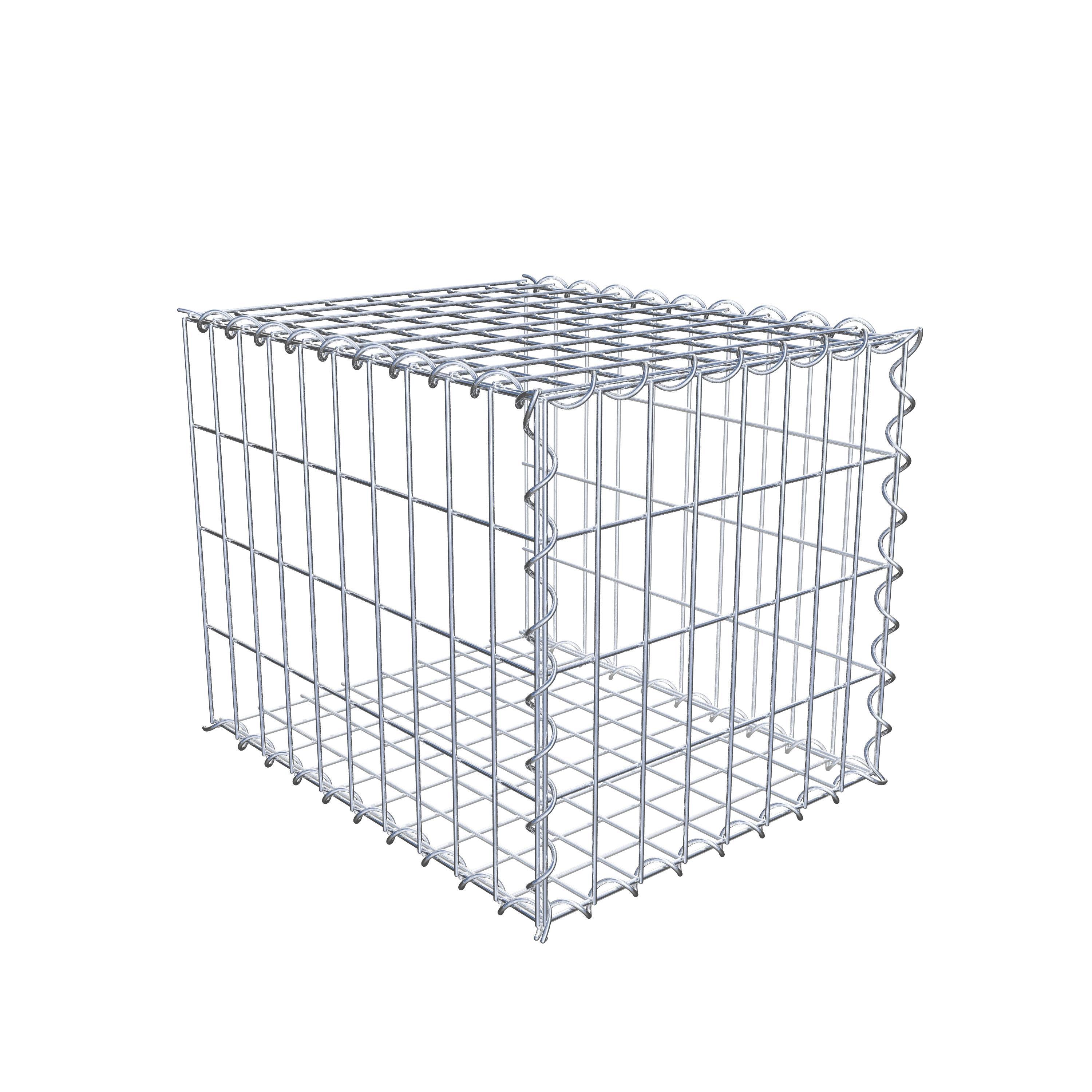 Grown-on gabion type 2 50 cm x 40 cm x 40 cm (L x H x D), mesh size 5 cm x 10 cm, spiral