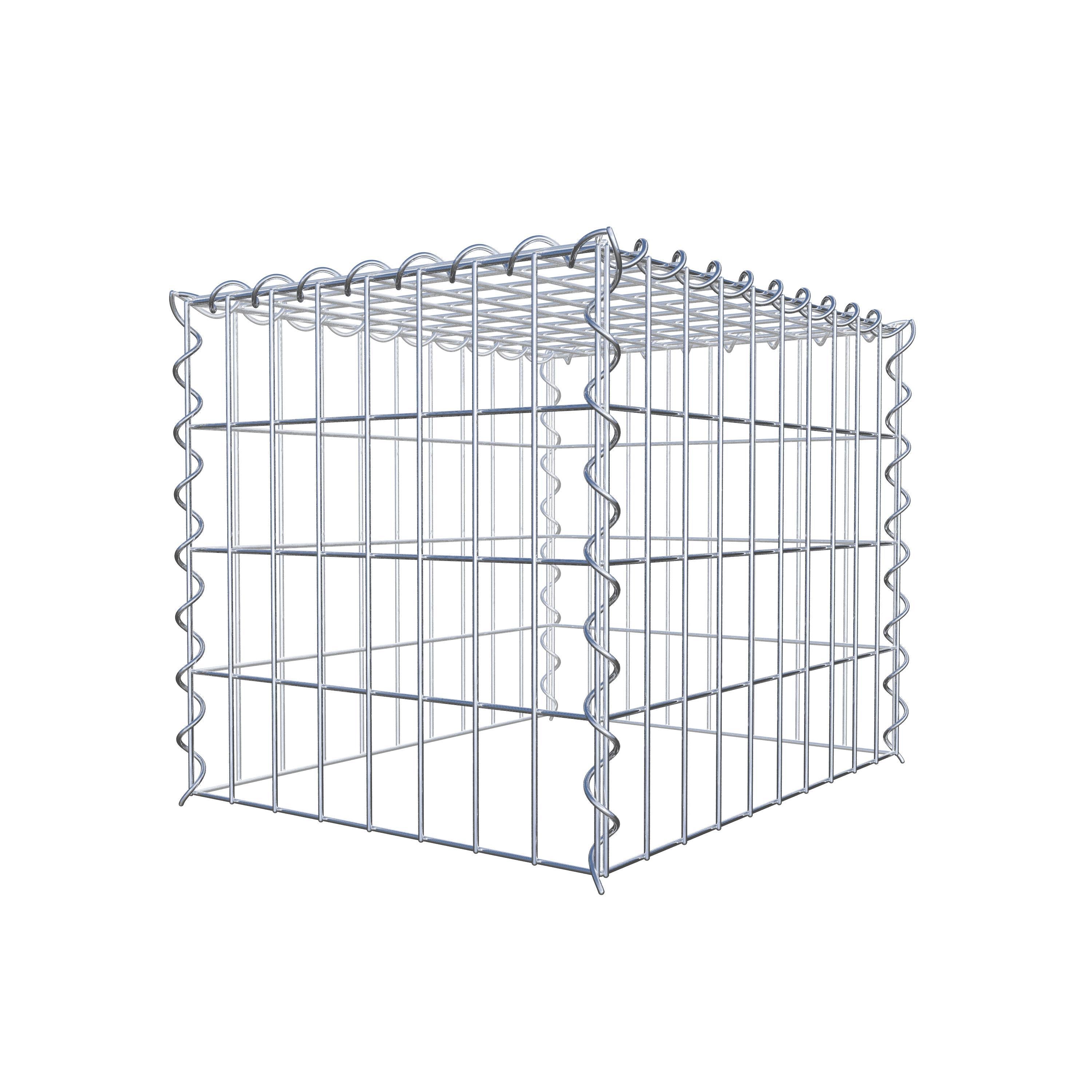 Extra gabion typ 3 50 cm x 40 cm x 40 cm (L x H x D), maskstorlek 5 cm x 10 cm, spiral