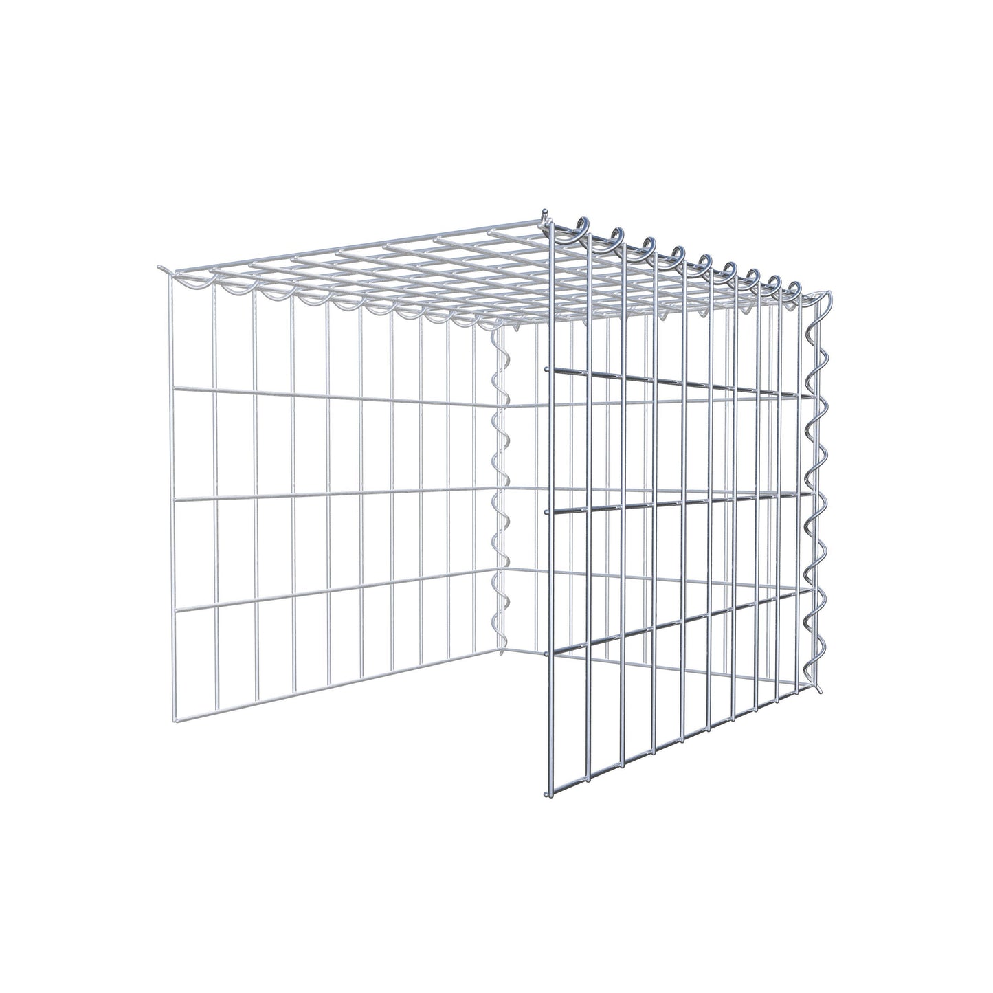 Anbaugabione Typ 4 50 cm x 40 cm x 40 cm (L x H x T), Maschenweite 5 cm x 10 cm, Spirale