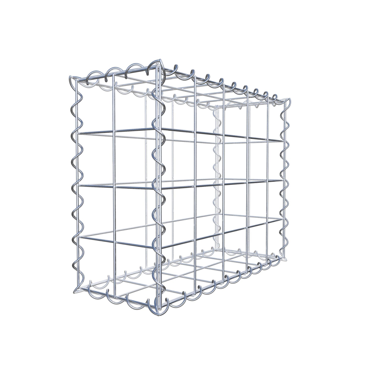 Gabion 50 cm x 40 cm x 20 cm (L x H x P), mailles 10 cm x 10 cm, spirale