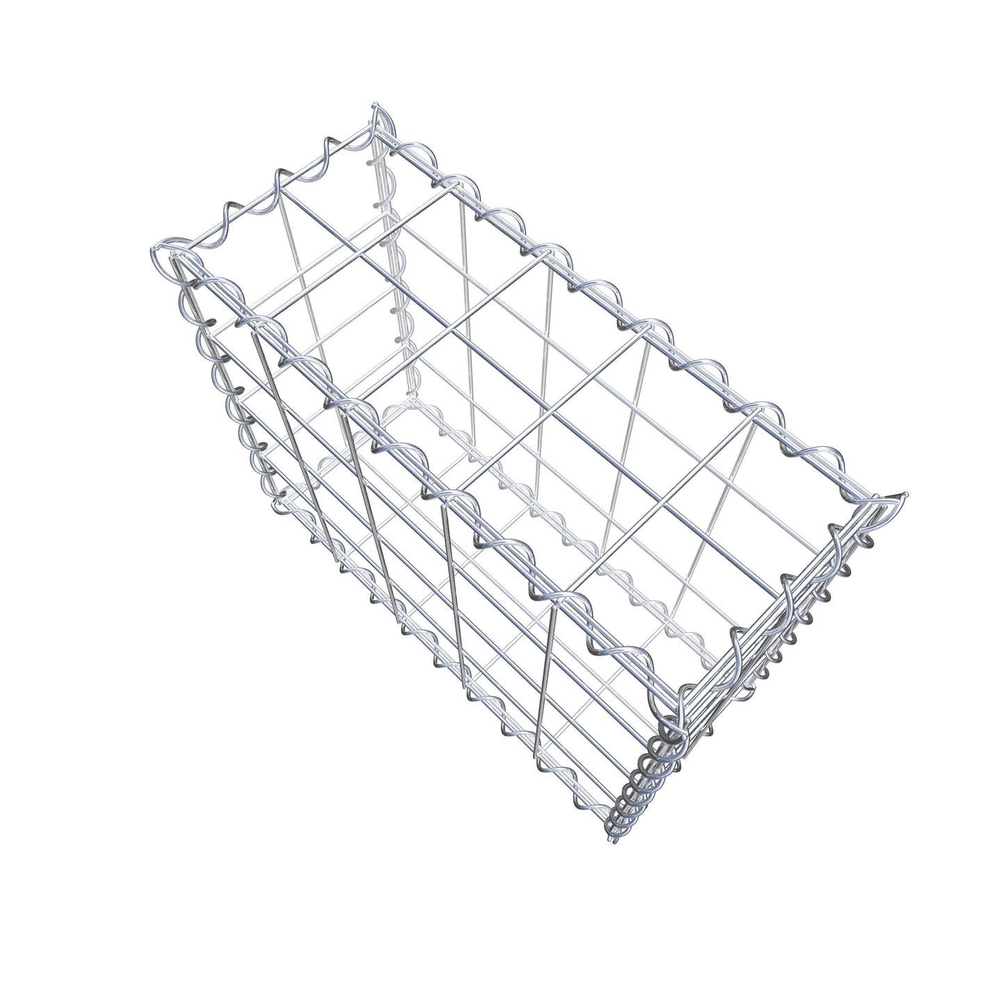 Gabion 50 cm x 40 cm x 20 cm (L x H x P), mailles 10 cm x 10 cm, spirale