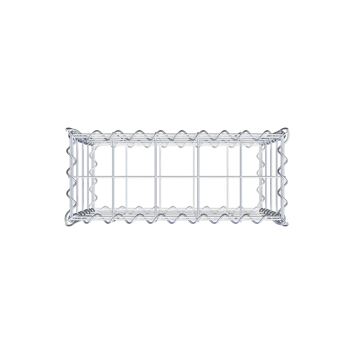 Gabion 50 cm x 40 cm x 20 cm (L x H x P), mailles 10 cm x 10 cm, spirale