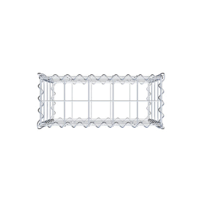 Gabion 50 cm x 40 cm x 20 cm (L x H x P), mailles 10 cm x 10 cm, spirale