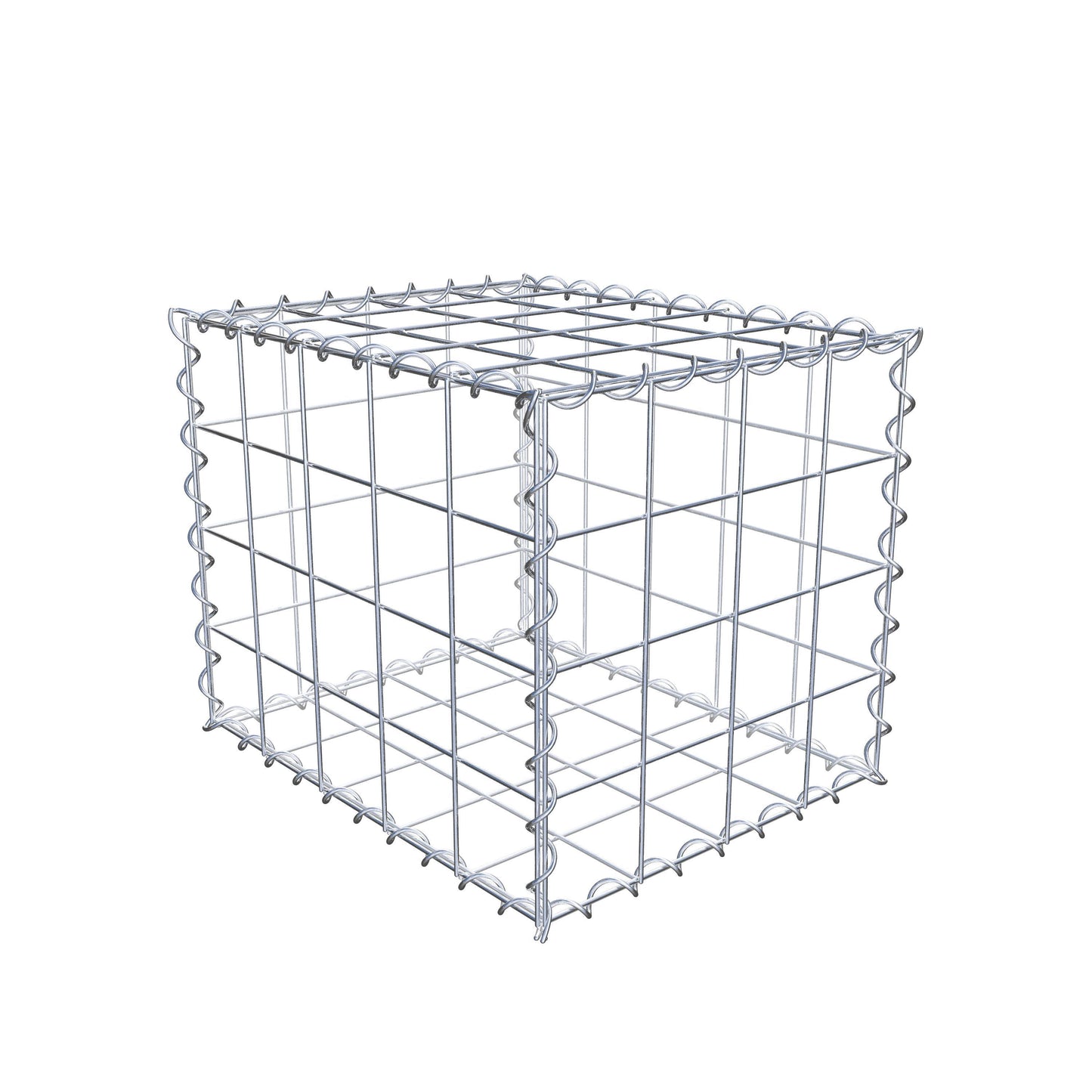 Gabion 50 cm x 40 cm x 40 cm (L x H x P), mailles 10 cm x 10 cm, spirale