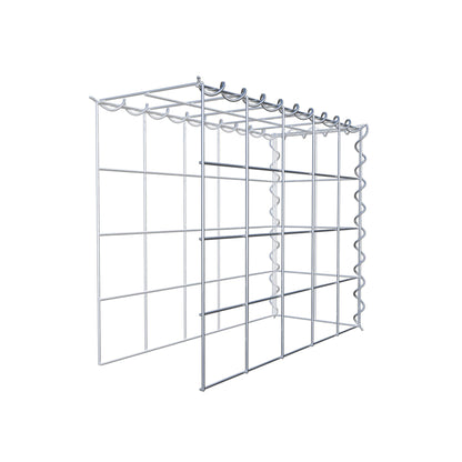 Add-on schanskorf type 4 50 cm x 40 cm x 20 cm (L x H x D), maaswijdte 10 cm x 10 cm, spiraalvormig