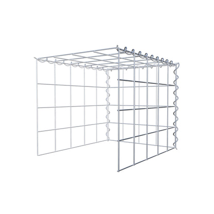 Gabion rapporté type 4 50 cm x 40 cm x 40 cm (L x H x P), mailles 10 cm x 10 cm, spirale