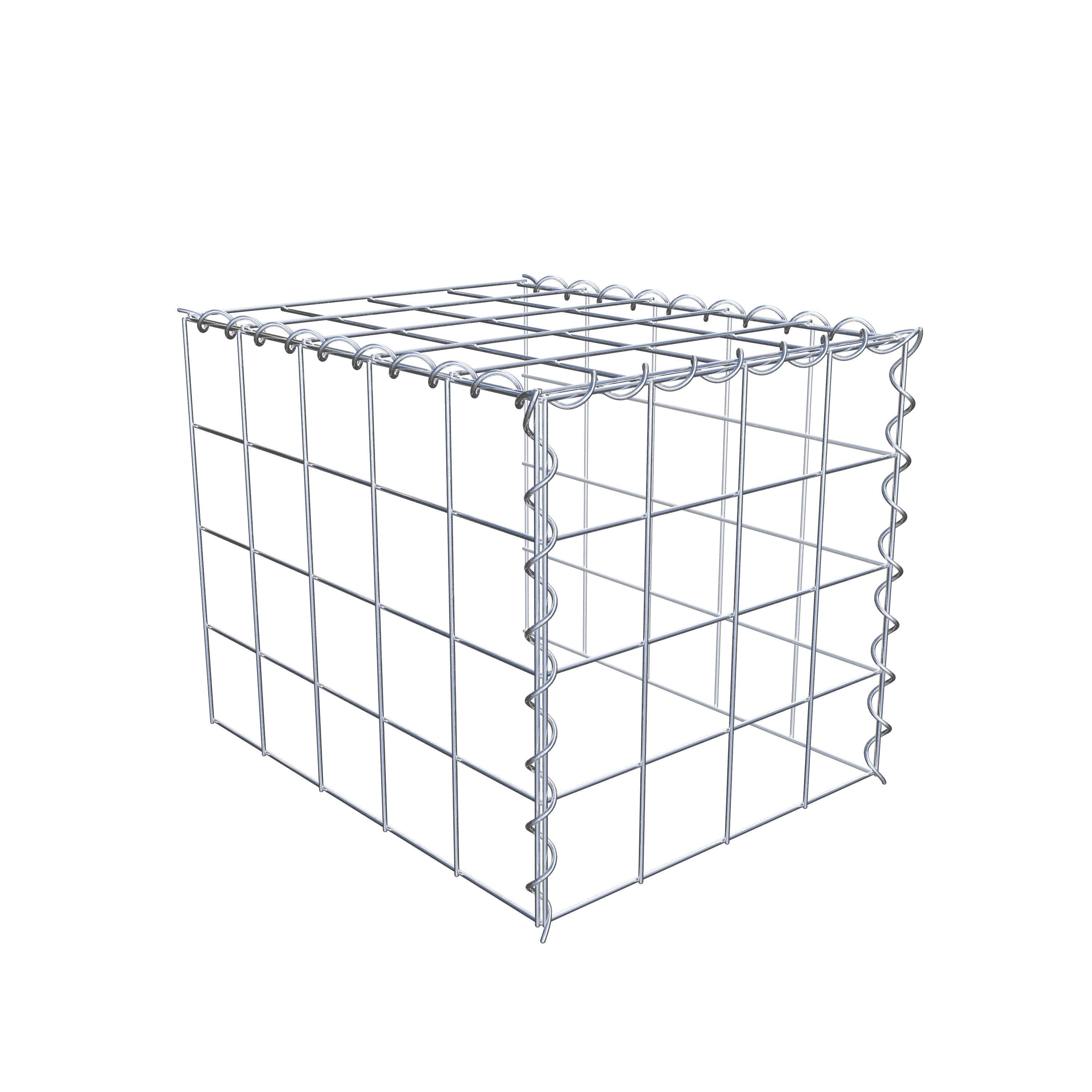 Opvokset gabion type 4 50 cm x 40 cm x 40 cm (L x H x D), maskestørrelse 10 cm x 10 cm, spiral