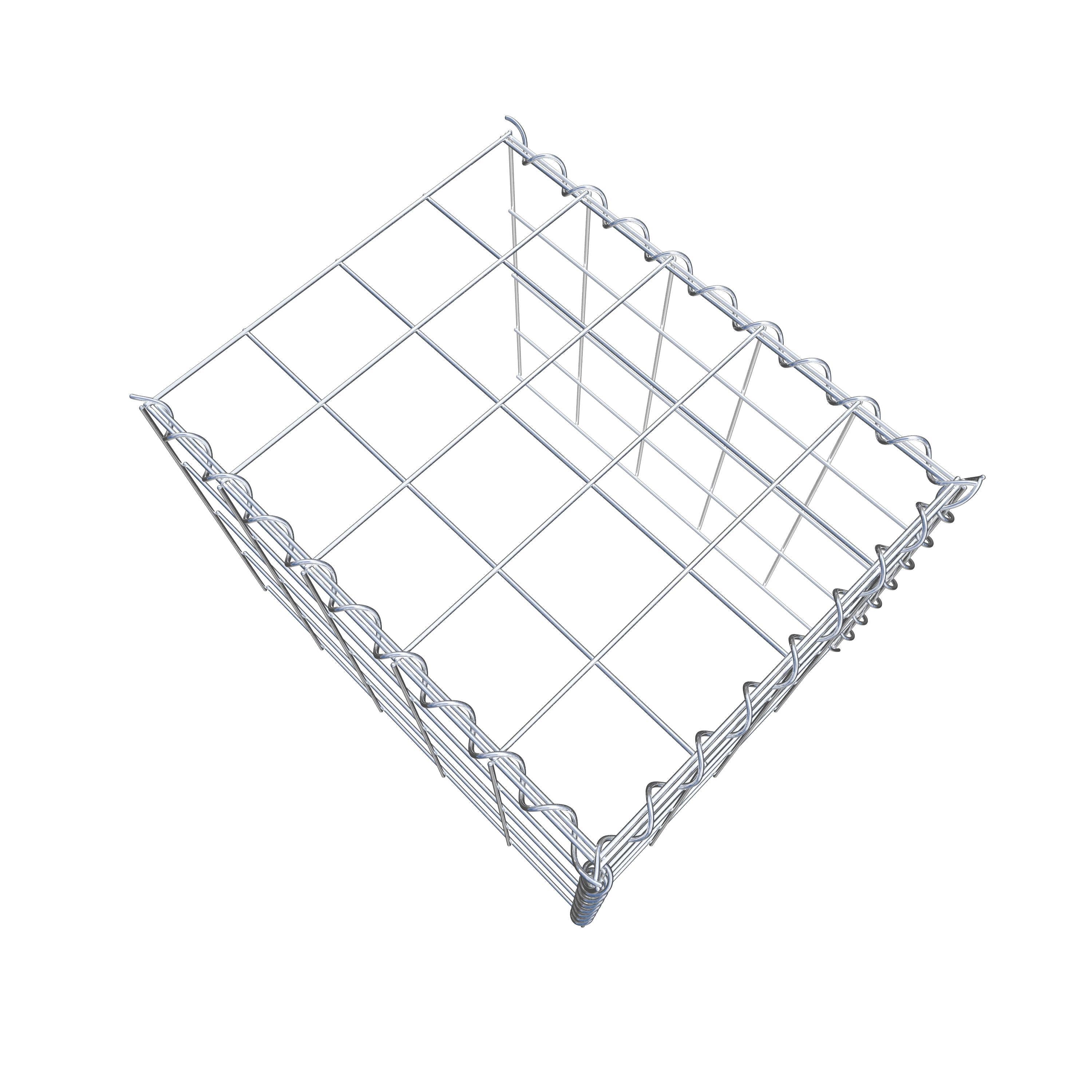 Anbaugabione Typ 4 50 cm x 40 cm x 40 cm (L x H x T), Maschenweite 10 cm x 10 cm, Spirale