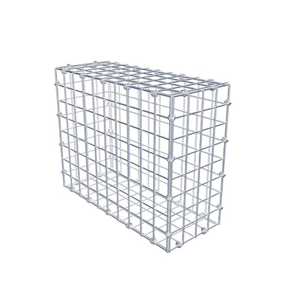 Gabione 50 cm x 40 cm x 20 cm (L x H x T), Maschenweite 5 x 5 cm, Spiralring