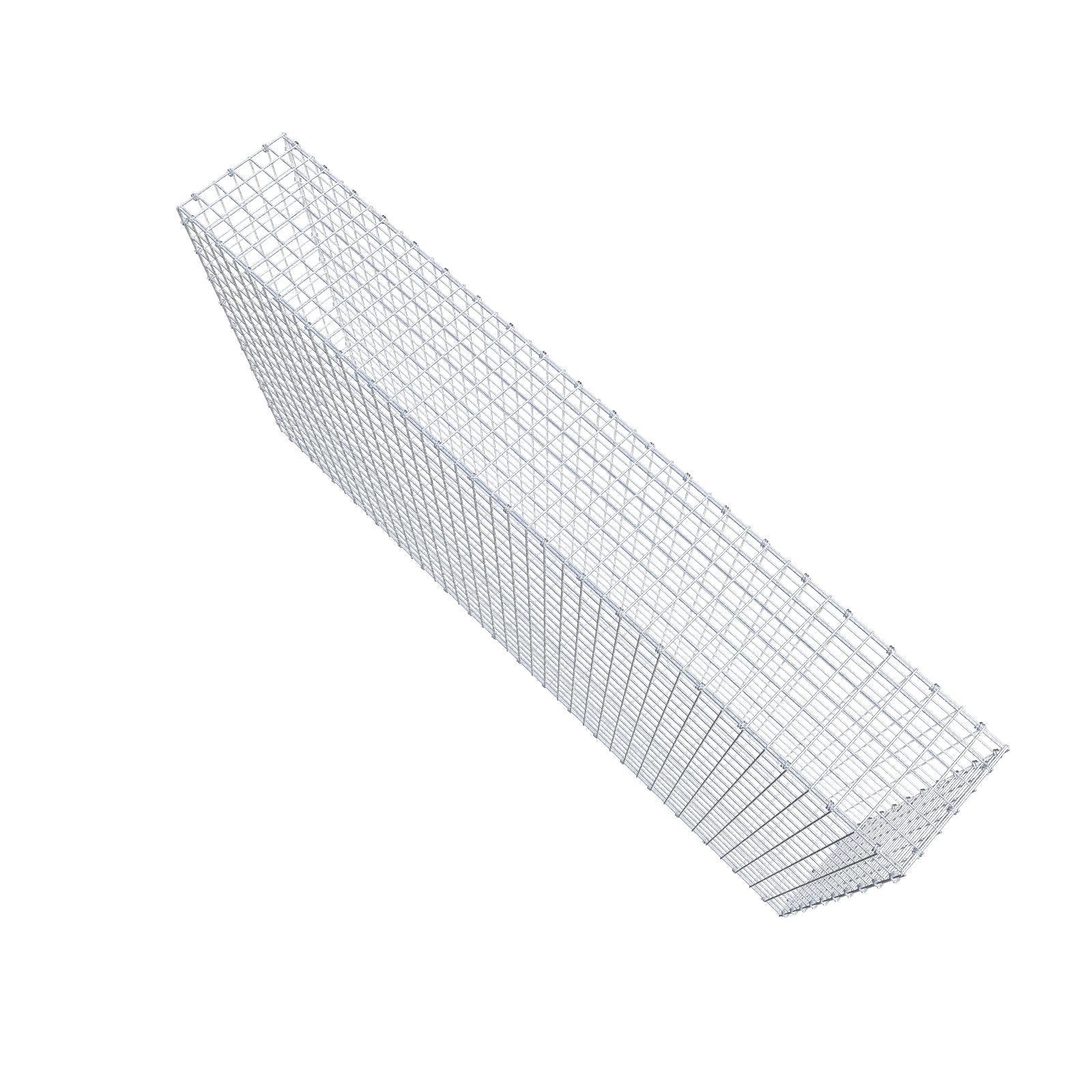 Gabione 200 cm x 100 cm x 30 cm (L x H x T), Maschenweite 5 x 5 cm, Spiralring