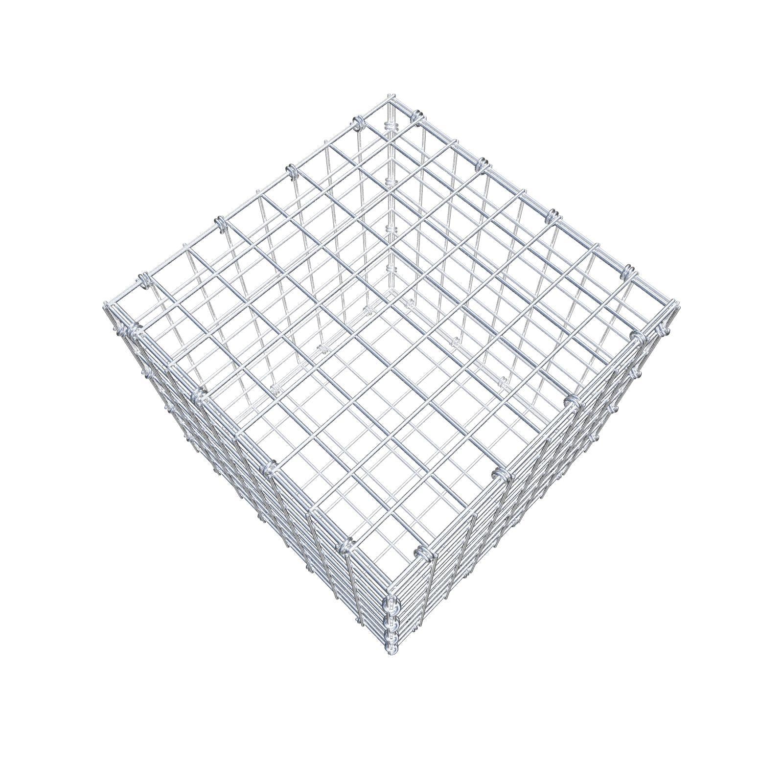 Gabbione 40 cm x 40 cm x 40 cm (L x H x P), maglia 5 x 5 cm, anello a spirale