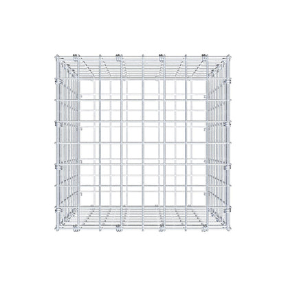 Gabione 40 cm x 40 cm x 40 cm (L x H x T), Maschenweite 5 x 5 cm, Spiralring