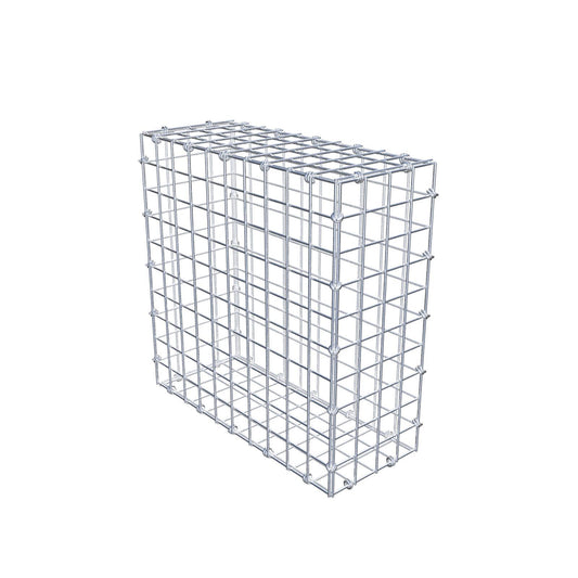 Gabion 50 cm x 50 cm x 20 cm (L x H x D), maskstorlek 5 x 5 cm, spiralring