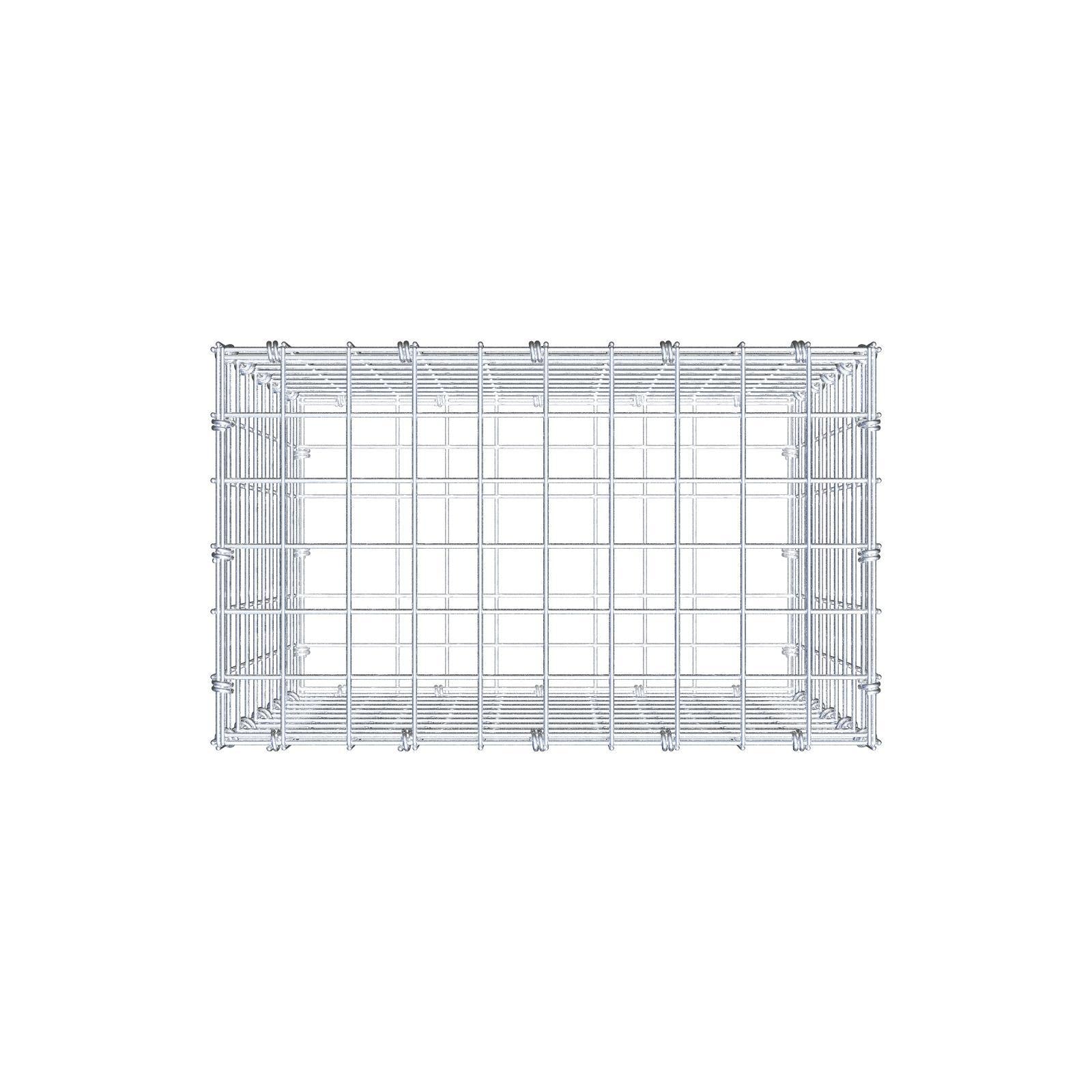 Gabion 50 cm x 50 cm x 30 cm (L x H x P), mailles 5 x 5 cm, anneau en spirale