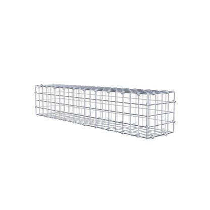 Gabbione 100 cm x 20 cm x 20 cm (L x H x P), maglia 5 x 5 cm, anello a spirale