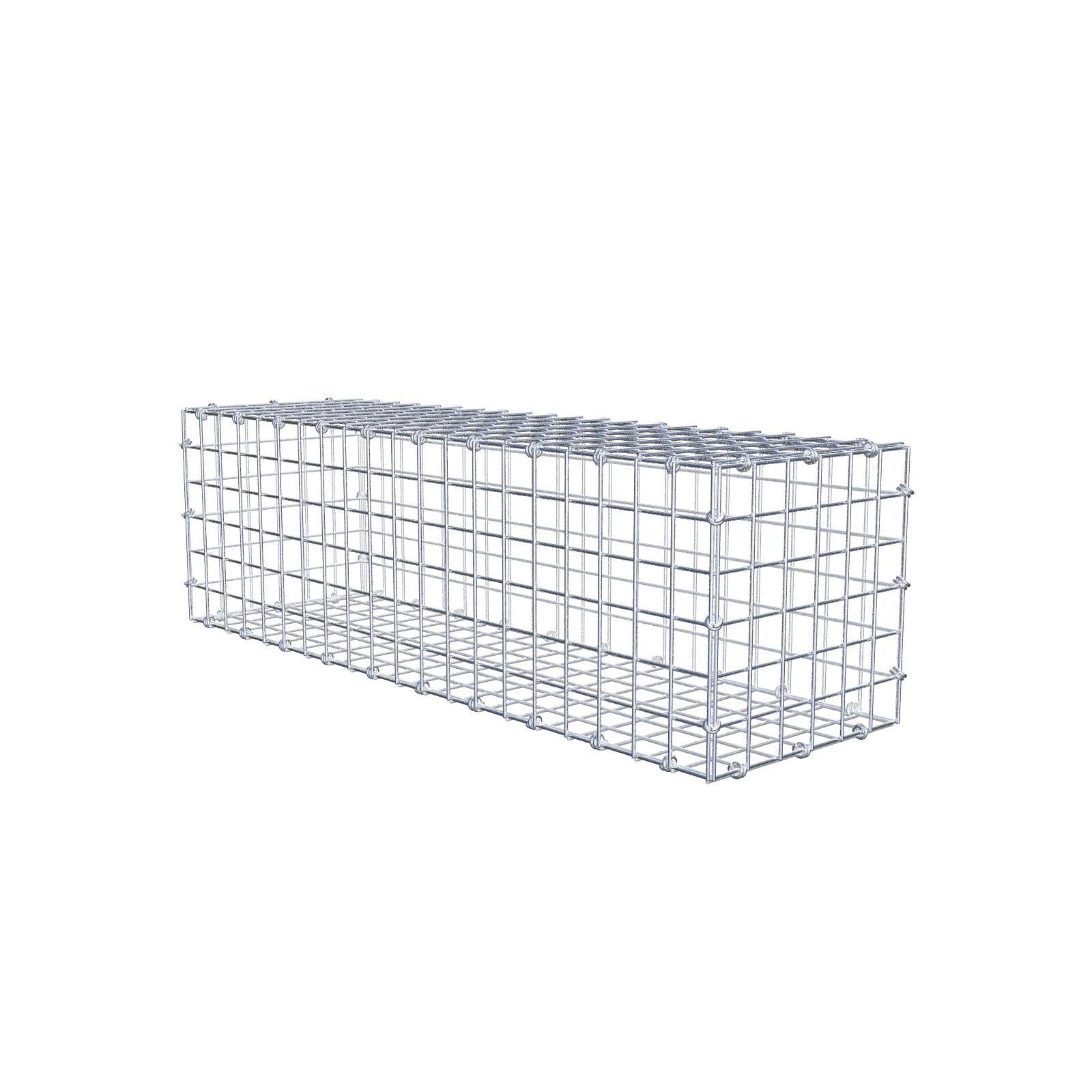 Schanskorf 100 cm x 30 cm x 30 cm (L x H x D), maaswijdte 5 x 5 cm, spiraalring